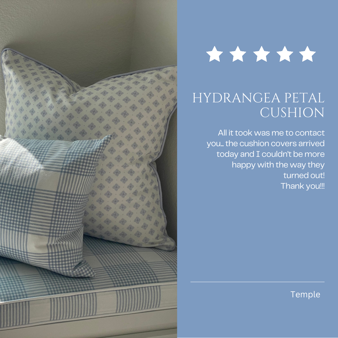 Hydrangea Petal Fabric - Blue