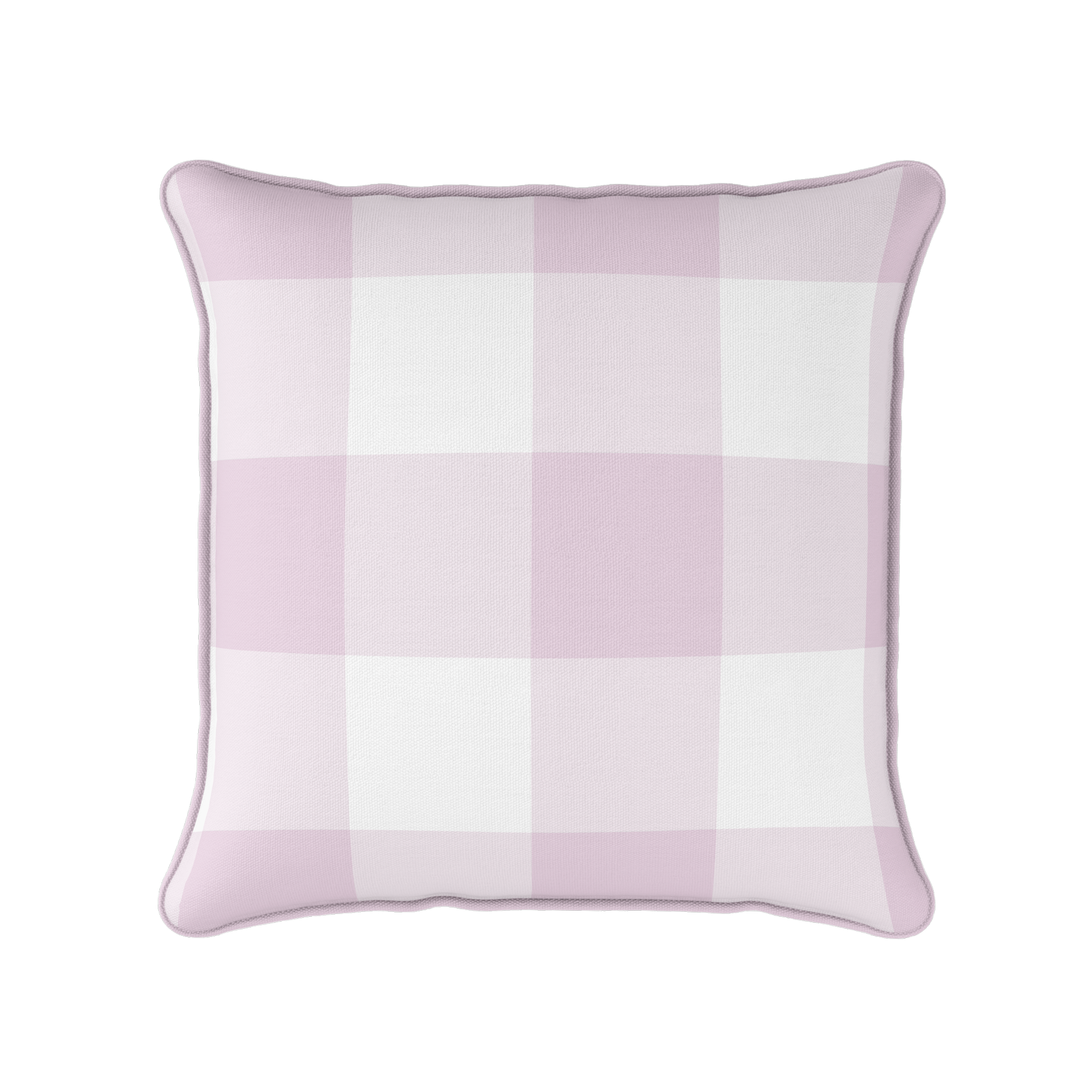 Gingham Check Jumbo Fabric - Peony
