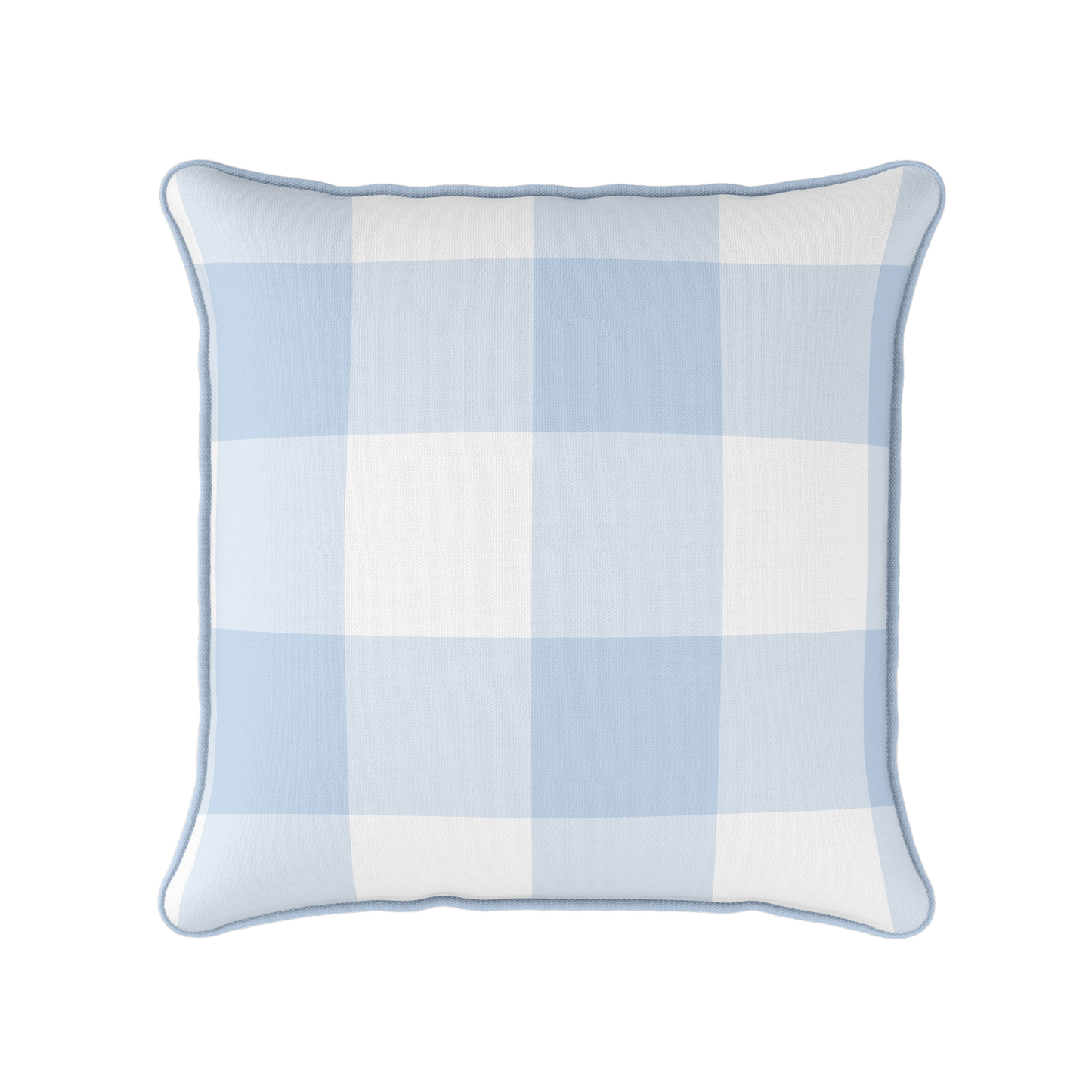 Gingham Check Jumbo Fabric - Serenity