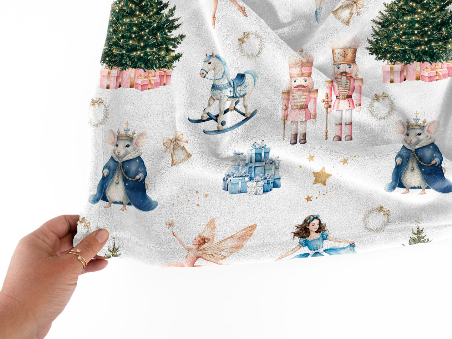 Nutcracker Ballet Christmas Blanket