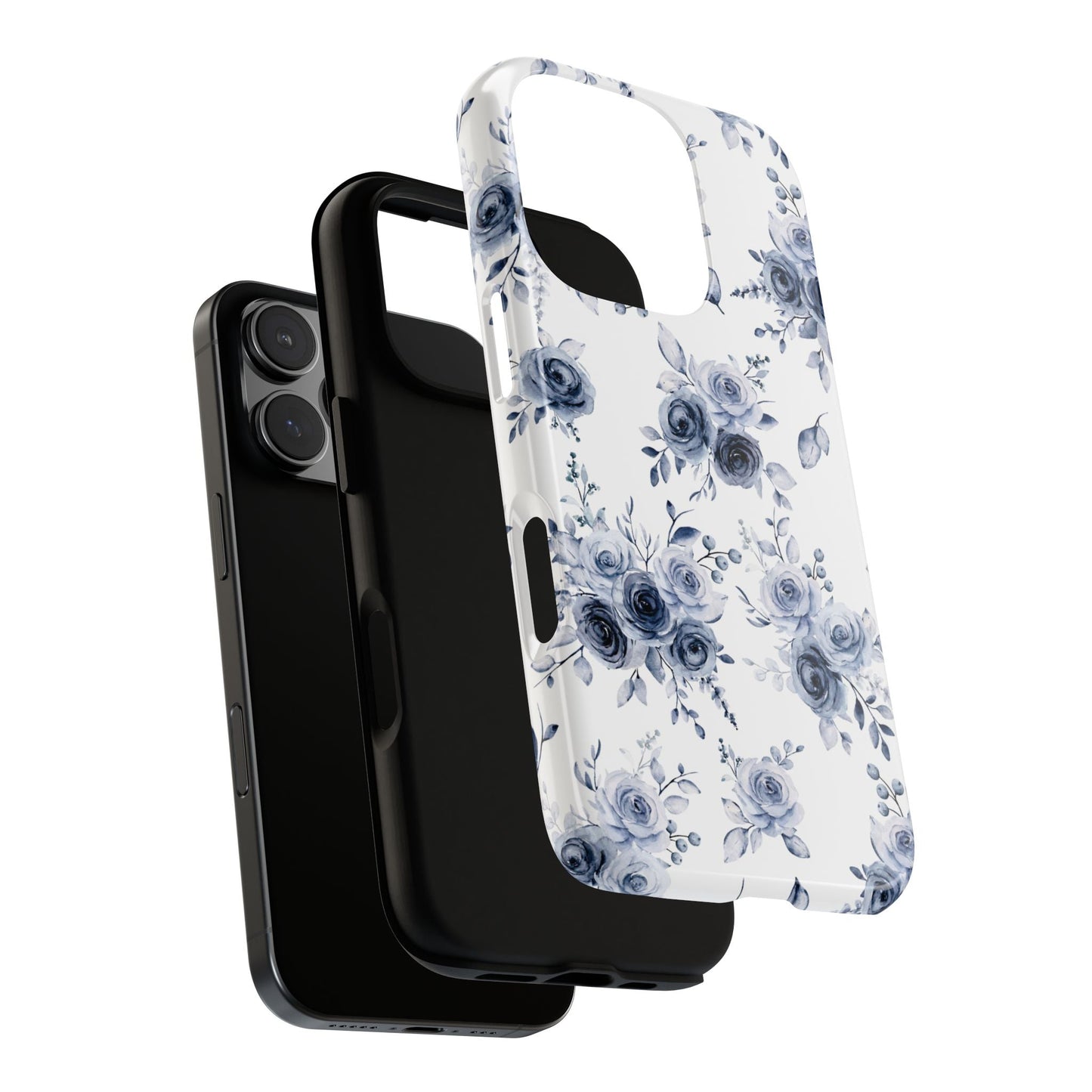 Adele Blue Roses Tough iPhone Case - Hydrangea Lane Home