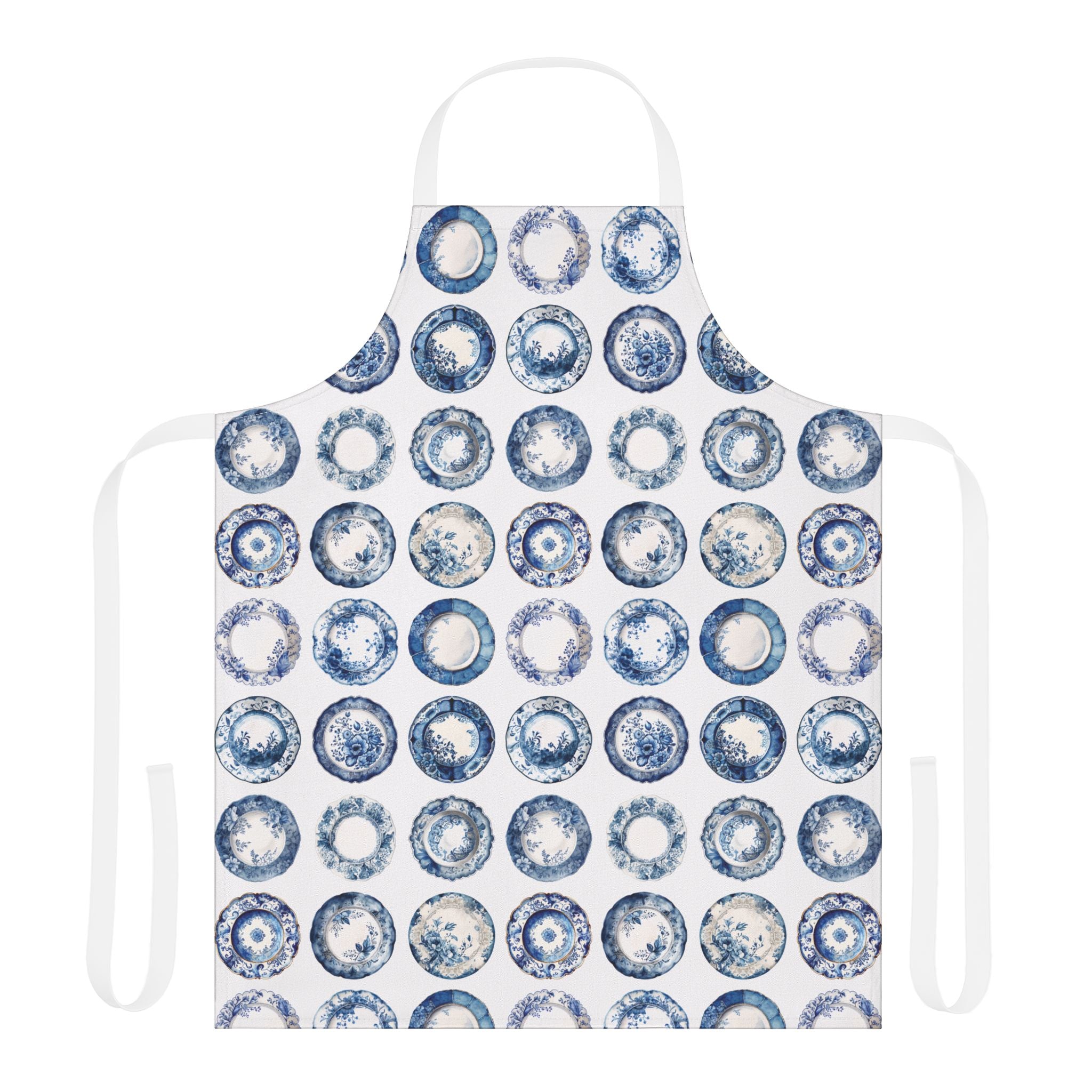 Blue Plates Apron - Hydrangea Lane Home