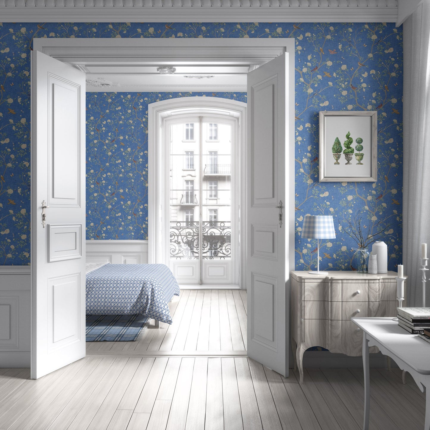Camellia Garden Wallpaper - Breeze - Hydrangea Lane Home