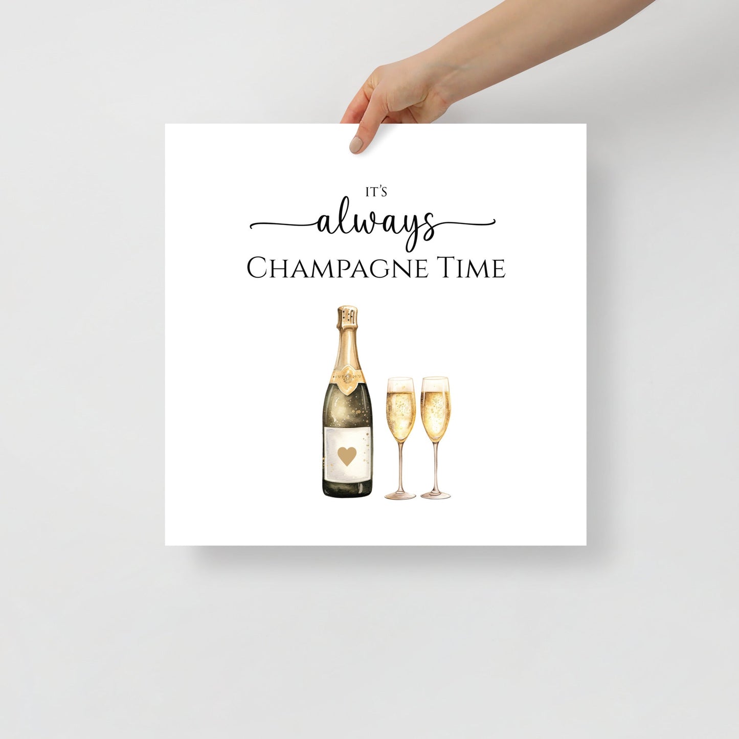 Champagne Time Art Print - Hydrangea Lane Home