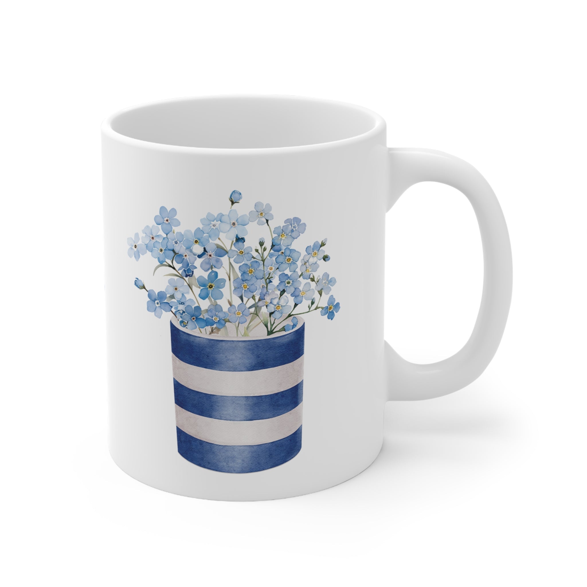 Forget Me Not Flowers Ceramic Mug - Hydrangea Lane Home
