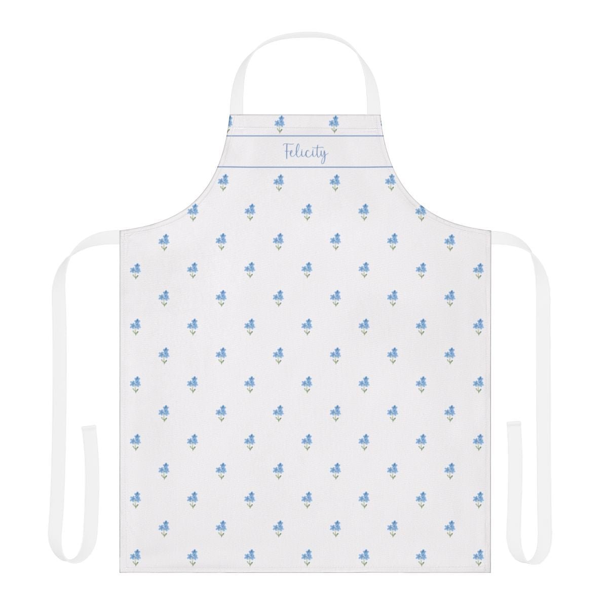 Forget Me Nots Apron with Personalisation - Hydrangea Lane Home