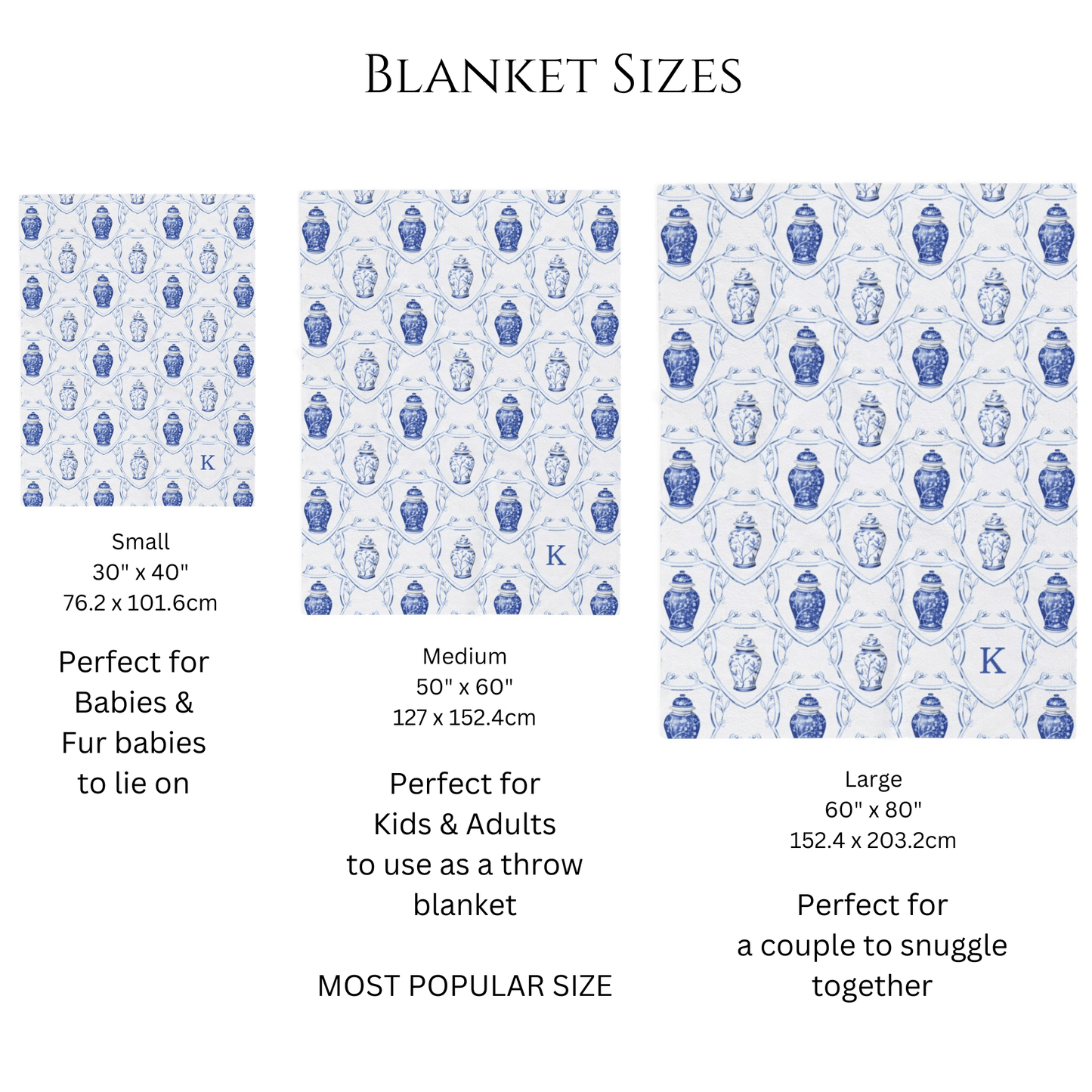 Ginger Jar Soft Fleece Throw Blanket - Hydrangea Lane Home