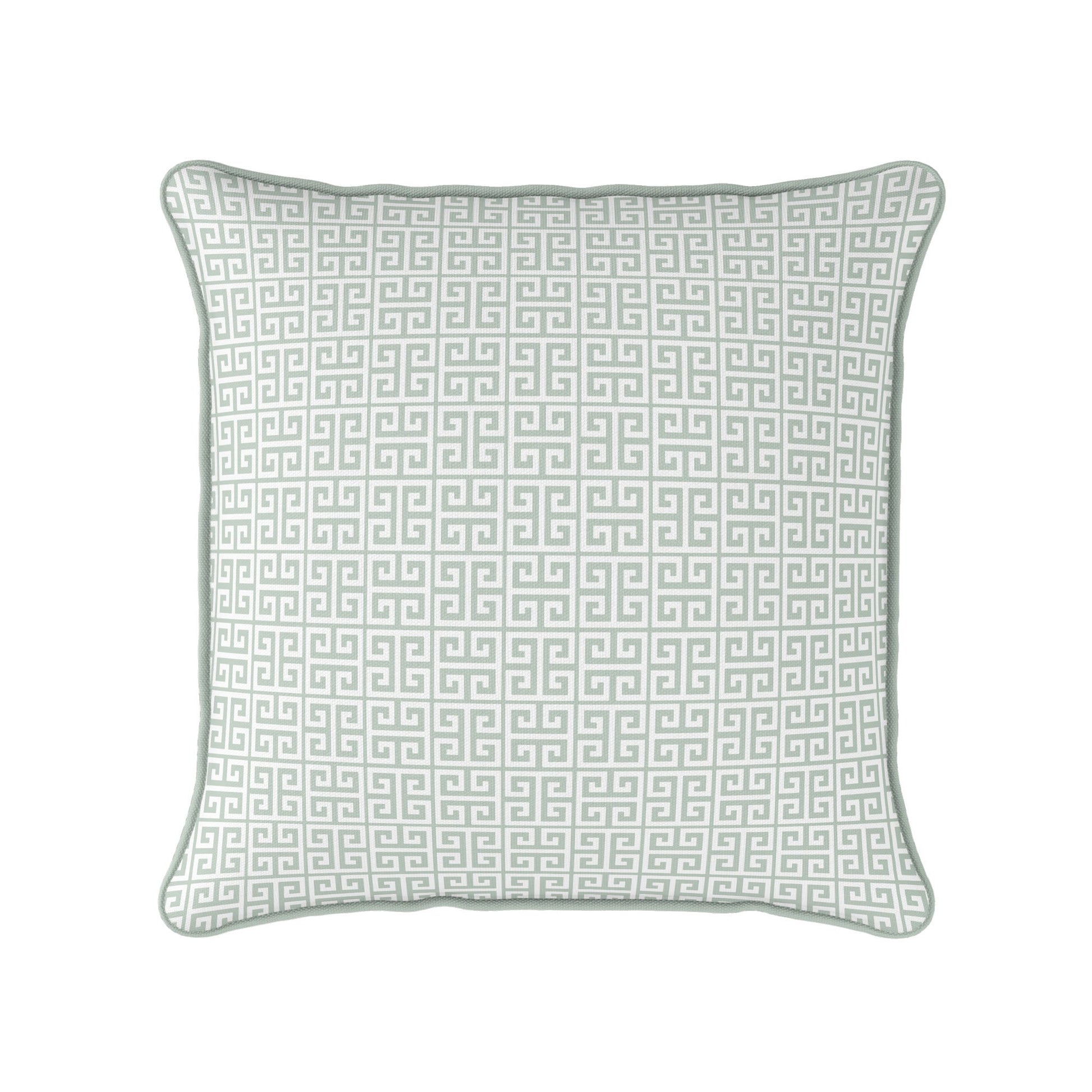 Greek Key Fabric - Eau De Nil - Hydrangea Lane Home
