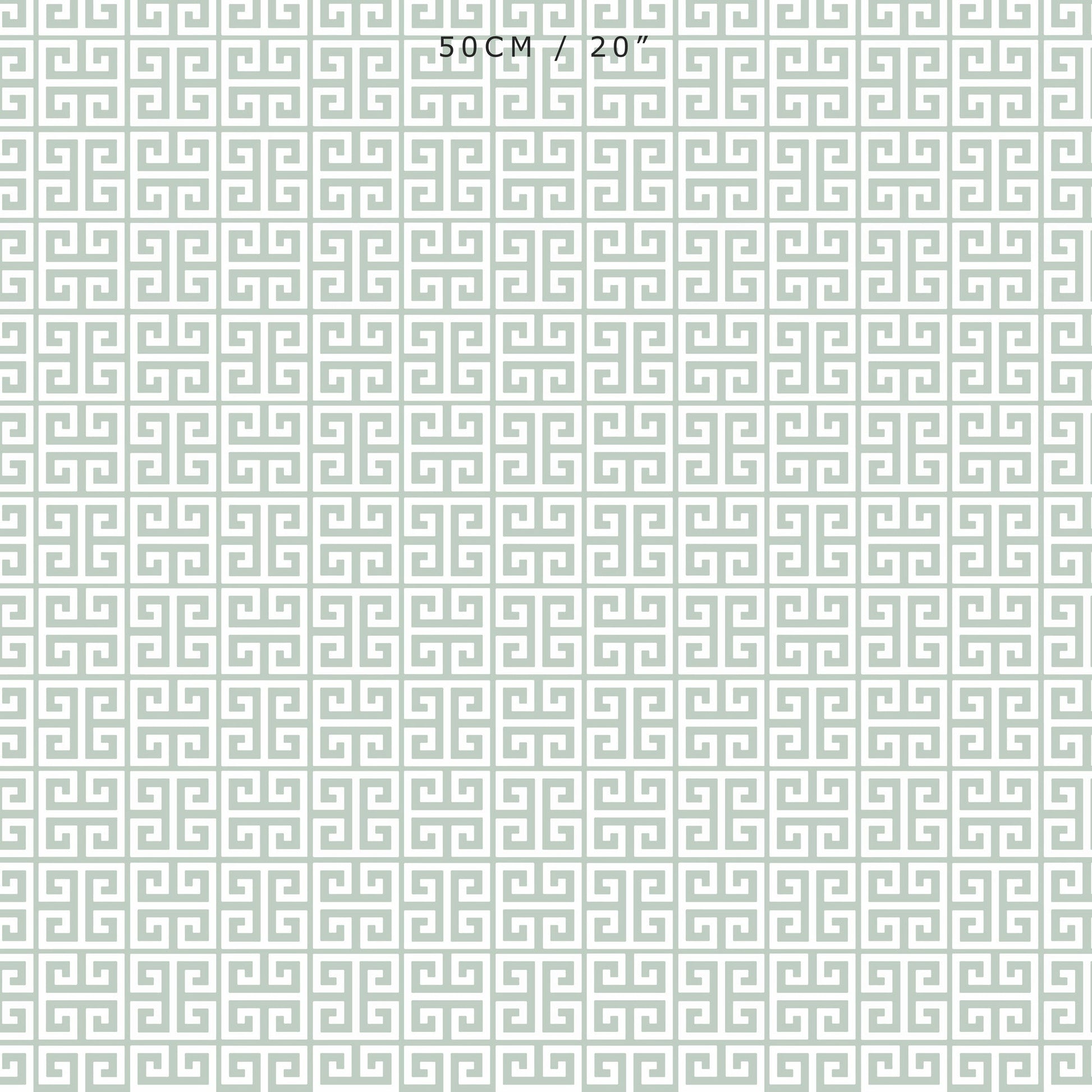 Greek Key Fabric - Eau De Nil - Hydrangea Lane Home