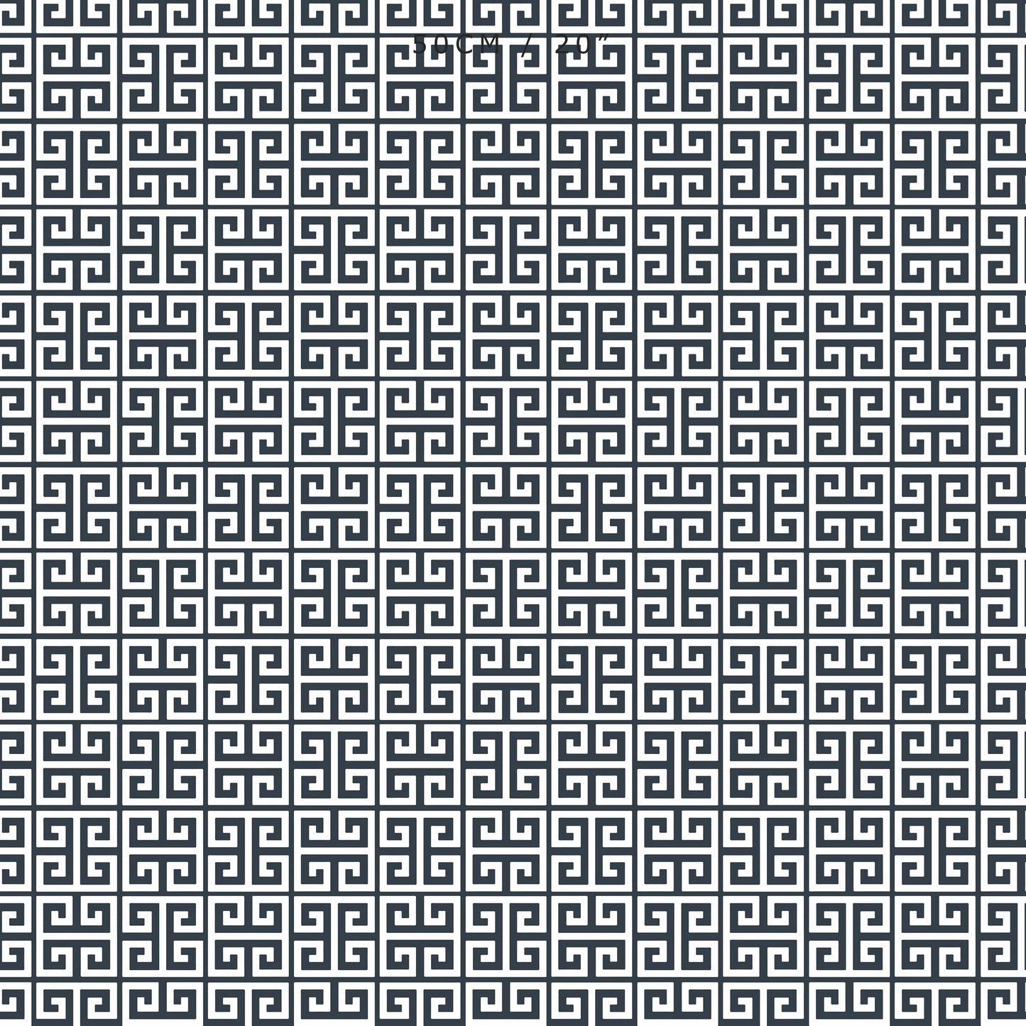 Greek Key Fabric - Graphite - Hydrangea Lane Home