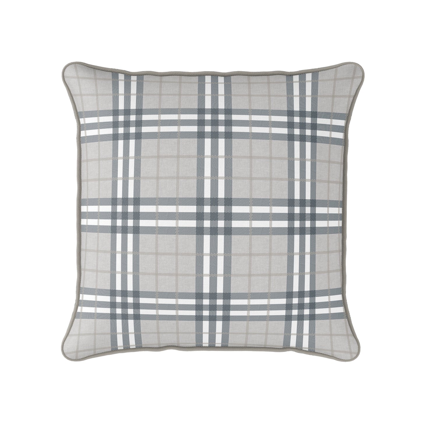 Highland Plaid Neutral Cushion - Hydrangea Lane Home