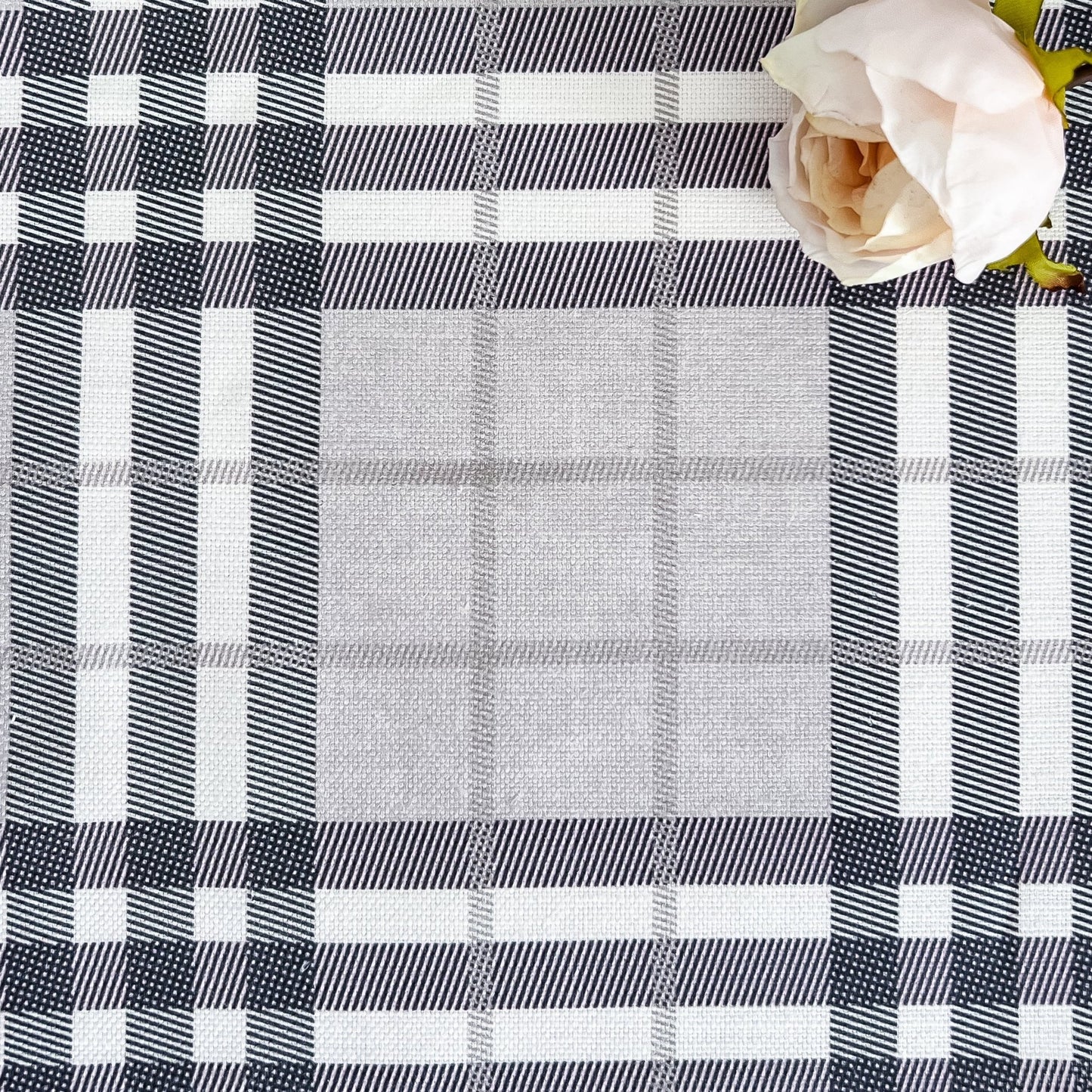 Highland Plaid Neutral Fabric - Hydrangea Lane Home