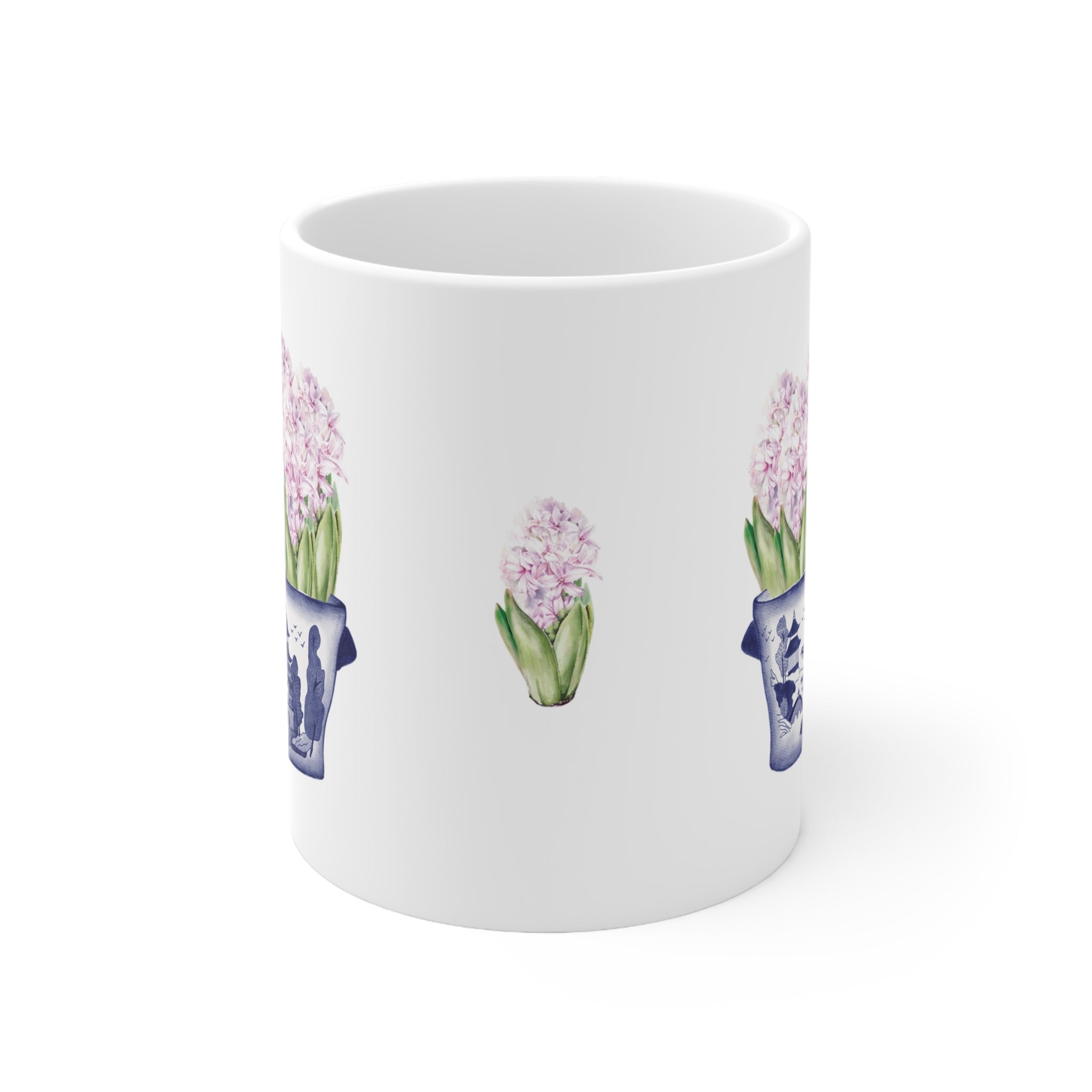 Hyacinth Chinoiserie Ceramic Mug - Hydrangea Lane Home