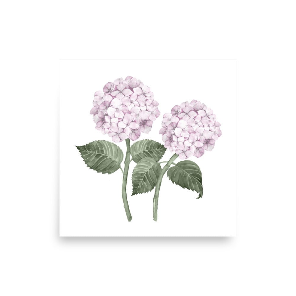 Hydrangea Bloom Pink Double Art Print - Hydrangea Lane Home