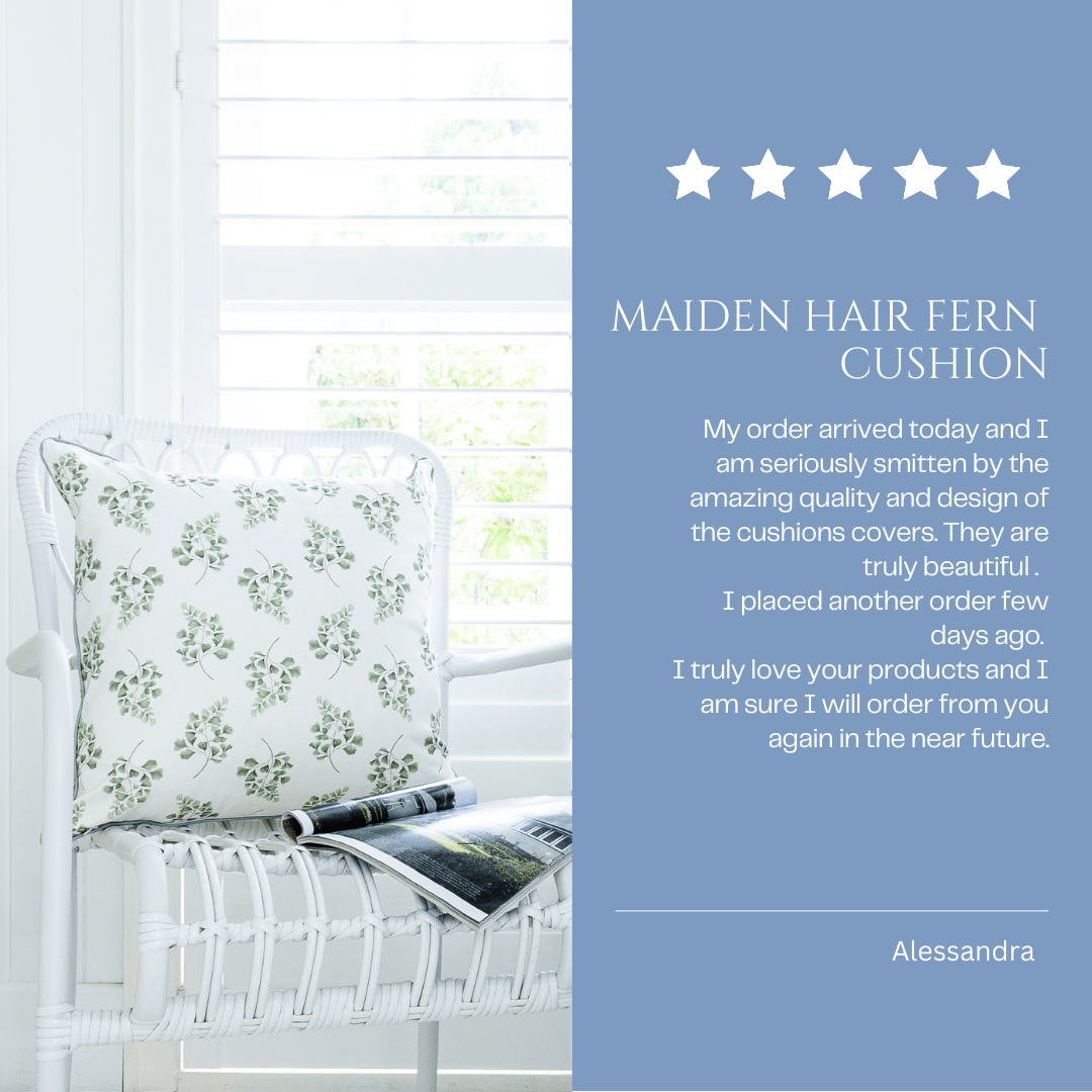 Maiden Hair Fern Fabric - Hydrangea Lane Home