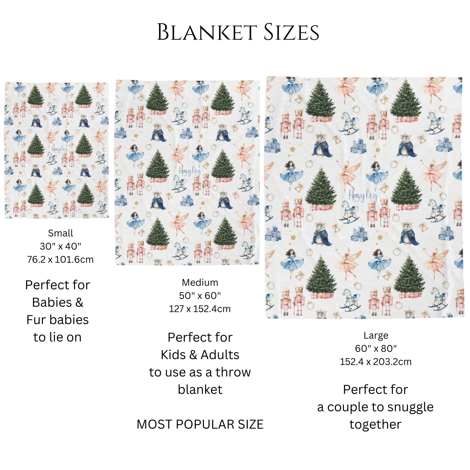Nutcracker Ballet Christmas Blanket - Hydrangea Lane Home