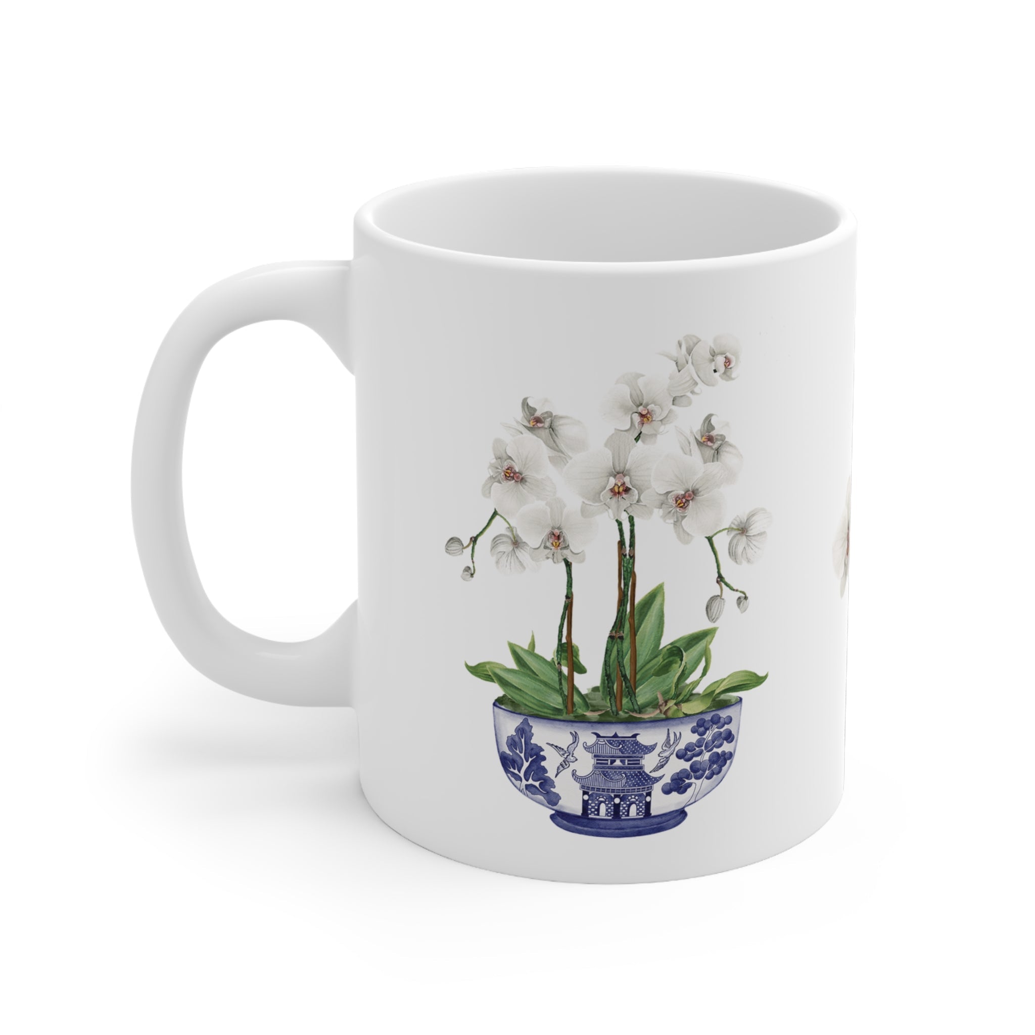 Orchid Chinoiserie Ceramic Mug - Hydrangea Lane Home