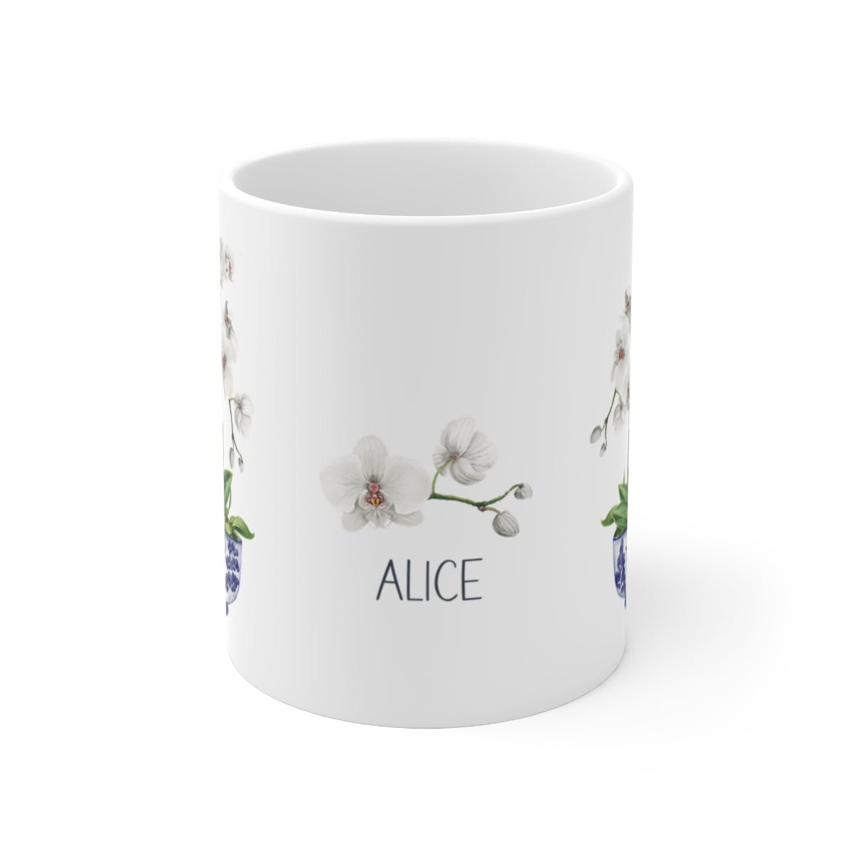 Orchid Chinoiserie Ceramic Mug - Hydrangea Lane Home