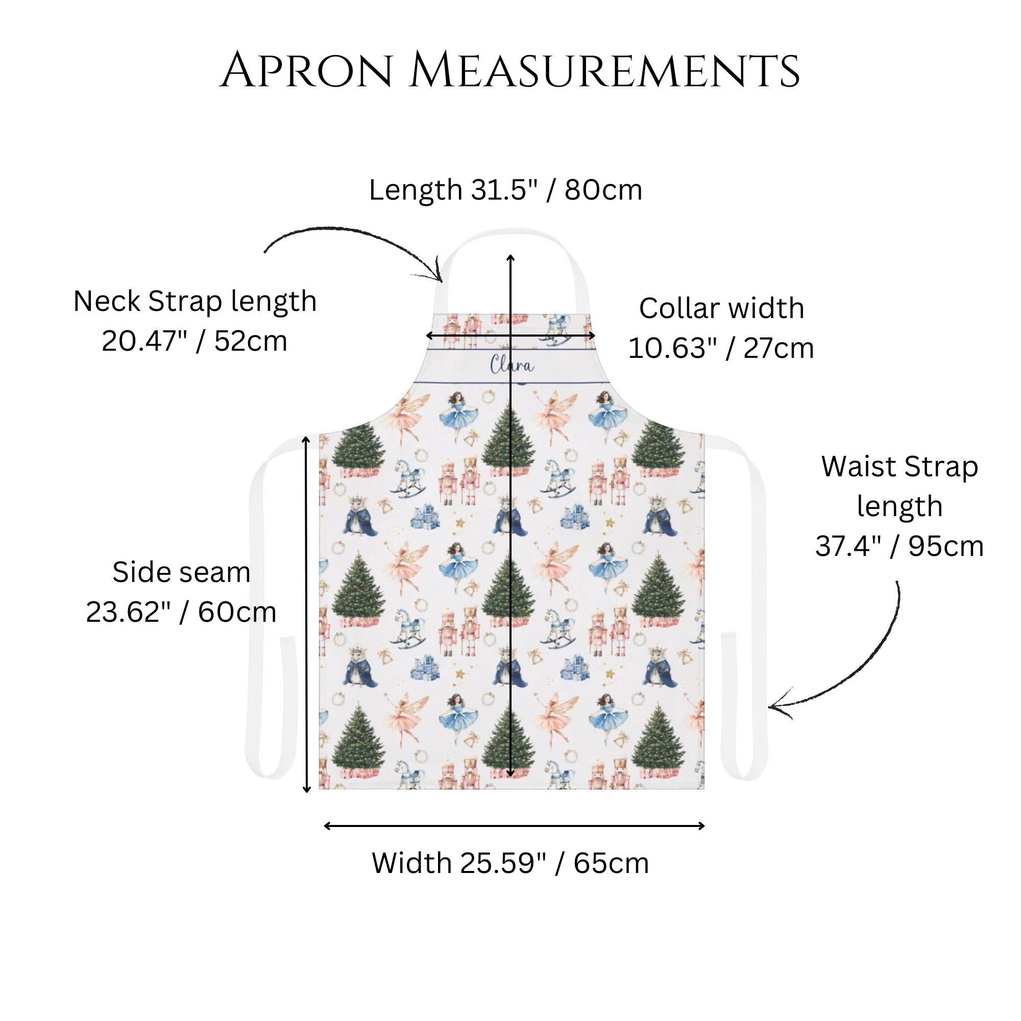 Personalized Nutcracker Ballet Christmas Apron - Hydrangea Lane Home