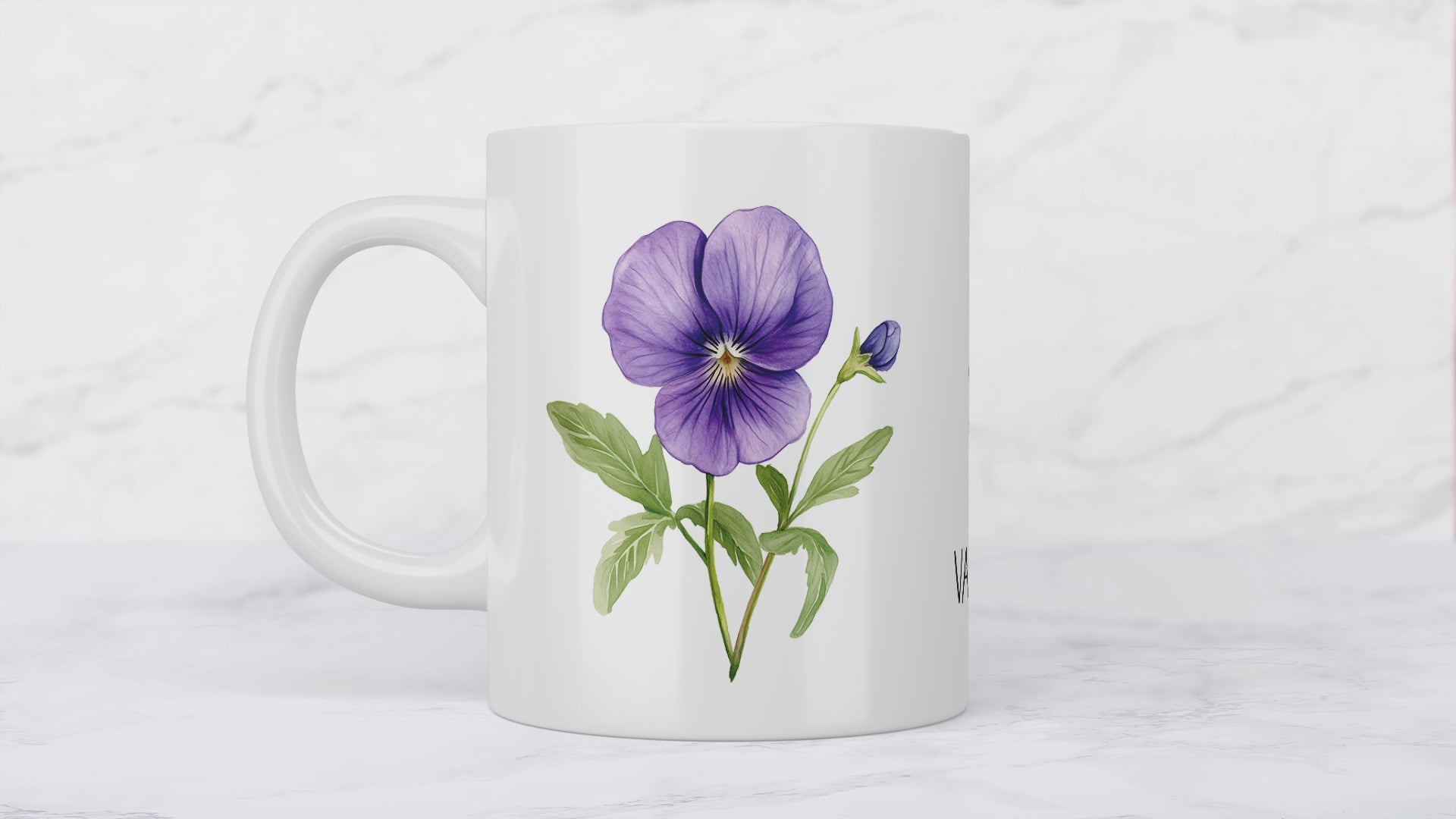 Violets Ceramic Mug