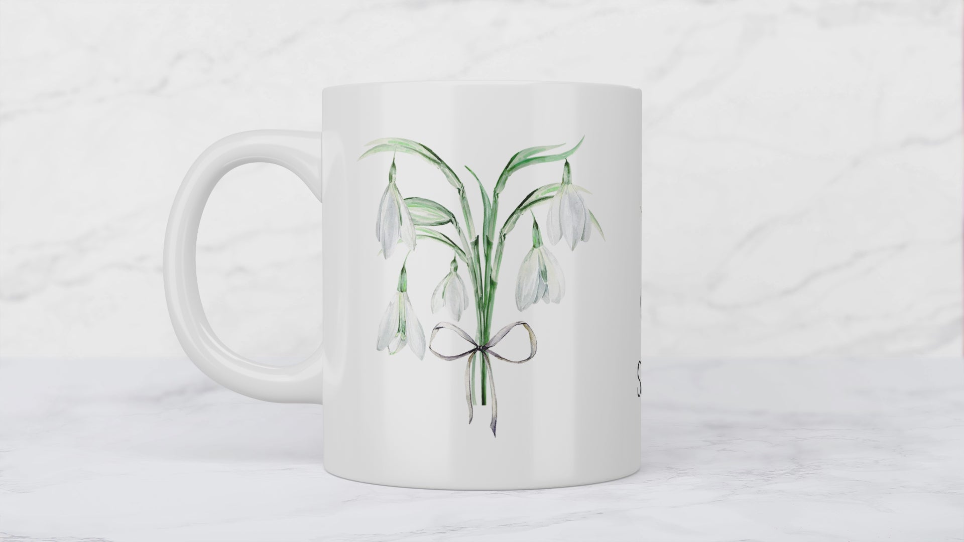 Snowdrops Ceramic Mug