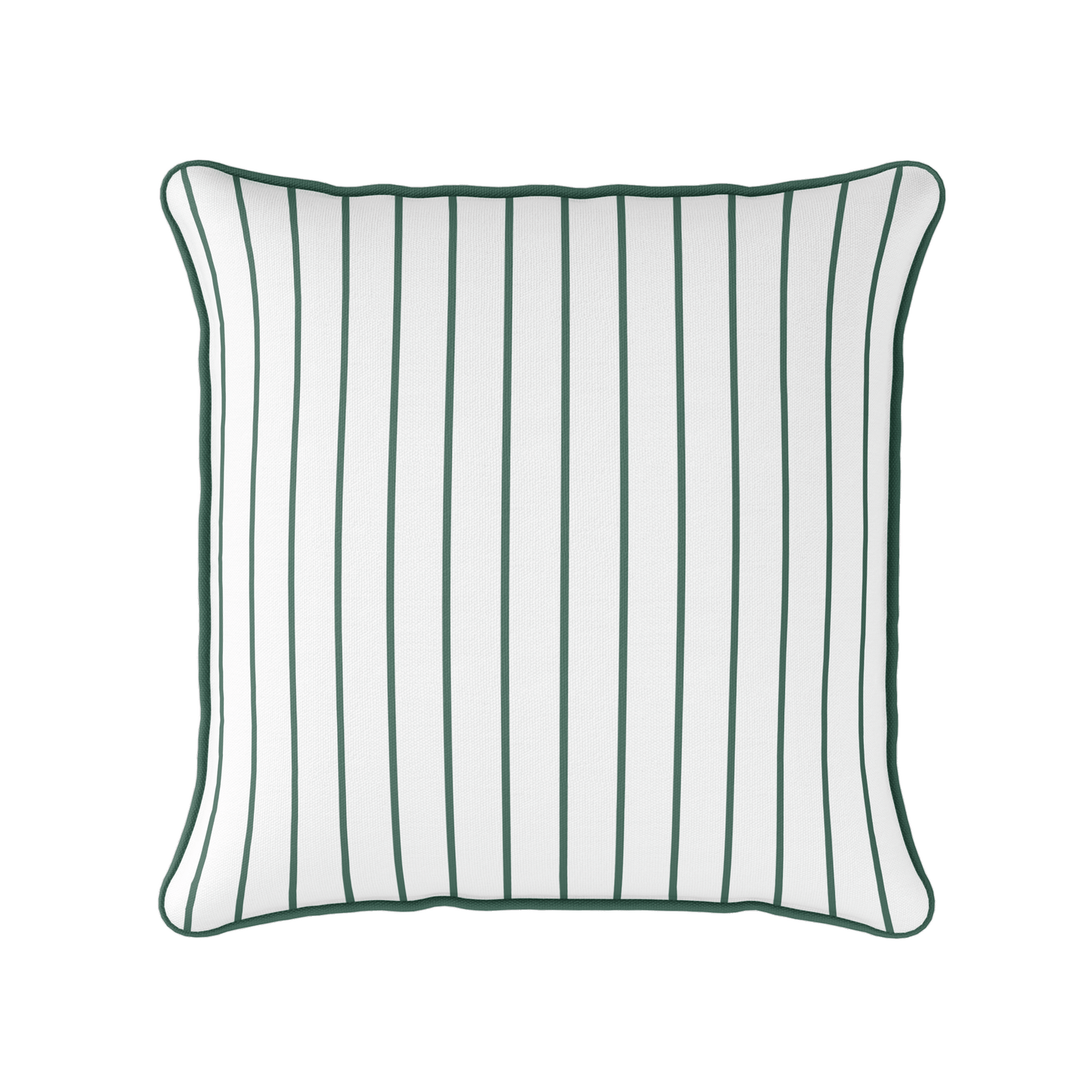 Breton Stripe Cushion Leaf green