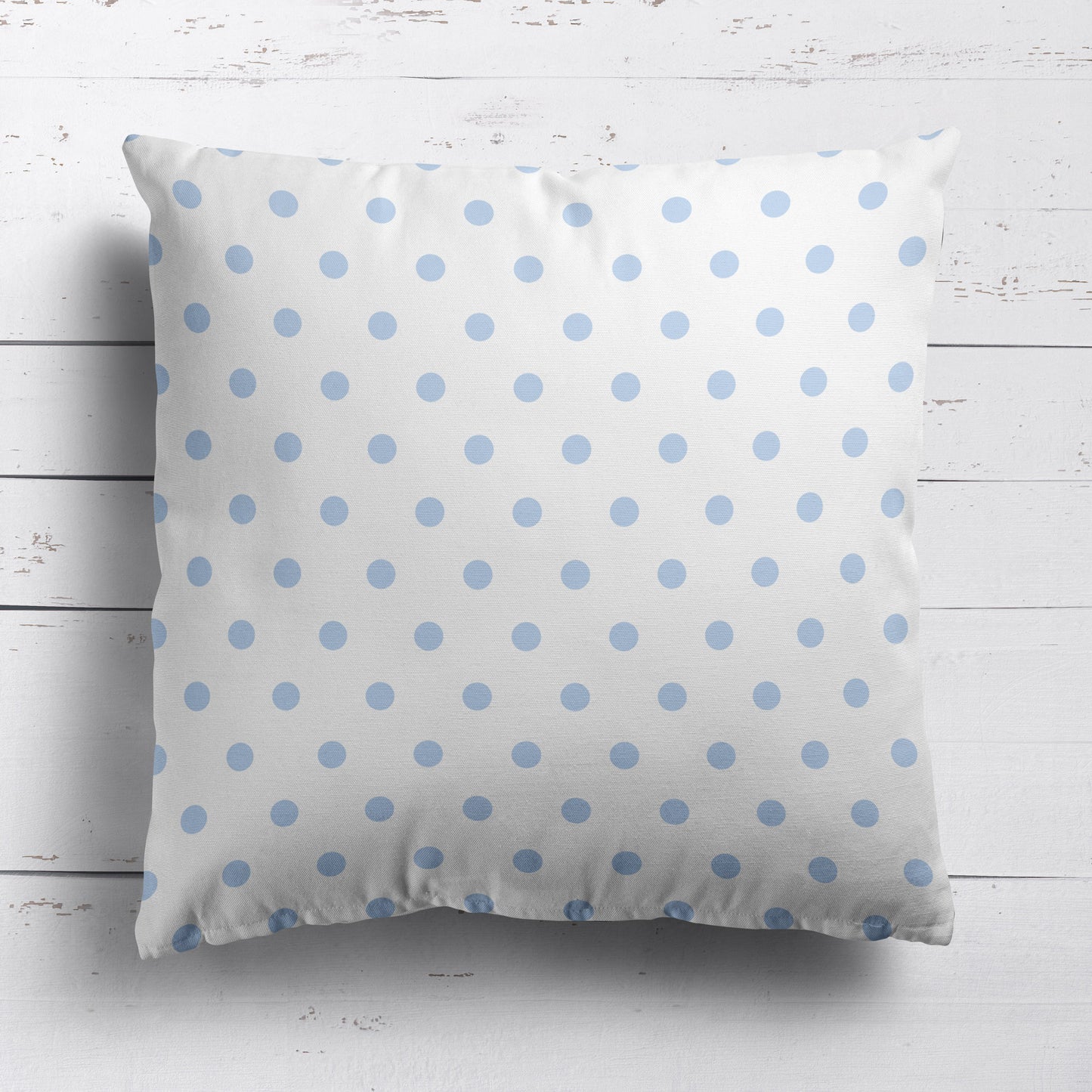 Spot Dot cotton linen fabric in Serenity blue