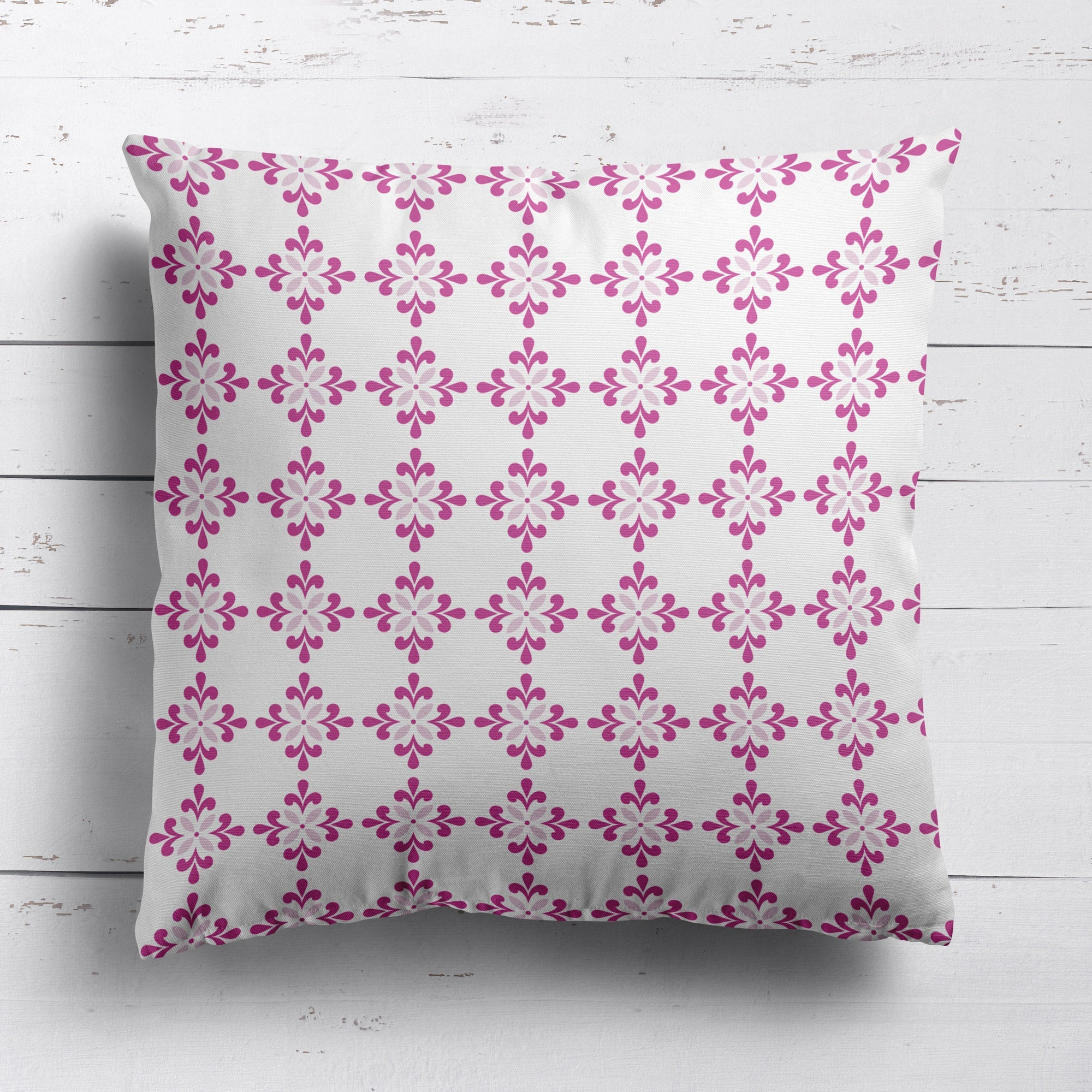 Amalfi Flower Cushion- Pinks and Greens - Hydrangea Lane Home