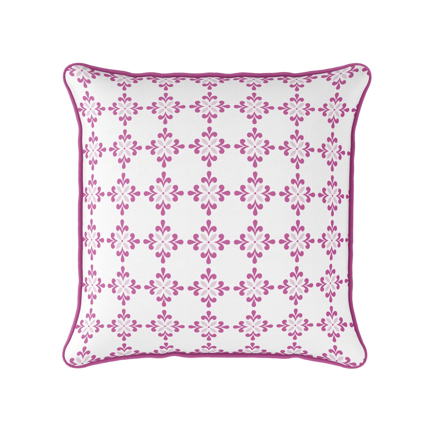 Amalfi Flower Cushion- Pinks and Greens - Hydrangea Lane Home