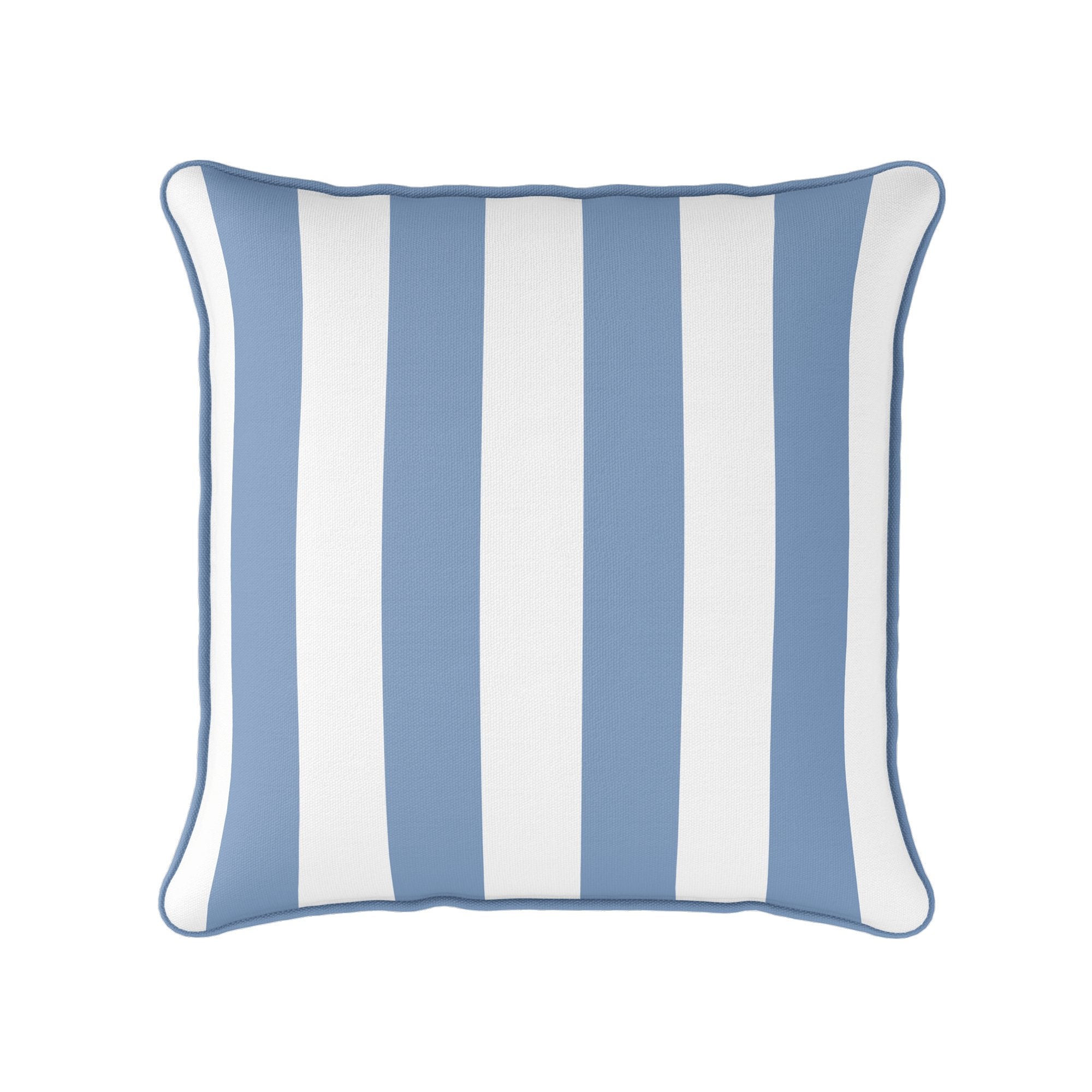 Awning Stripe Cushion - Blues - Hydrangea Lane Home