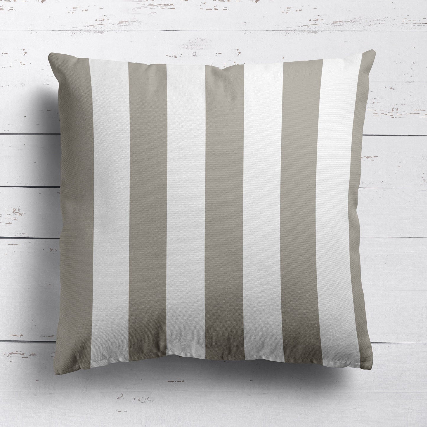 Awning Stripe Cushion - Neutrals - Hydrangea Lane Home