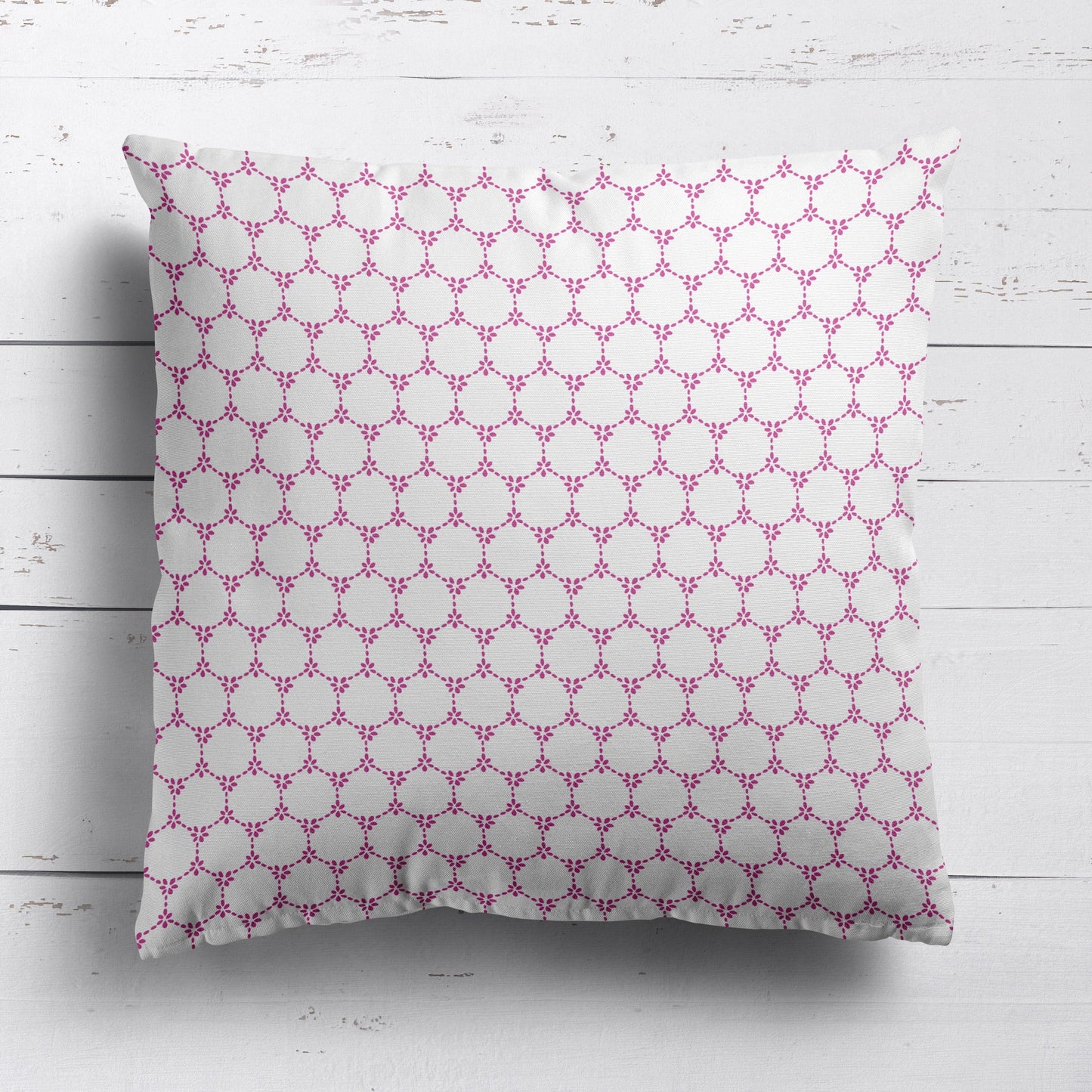 Daisy Chain Fabric - Raspberry - Hydrangea Lane Home