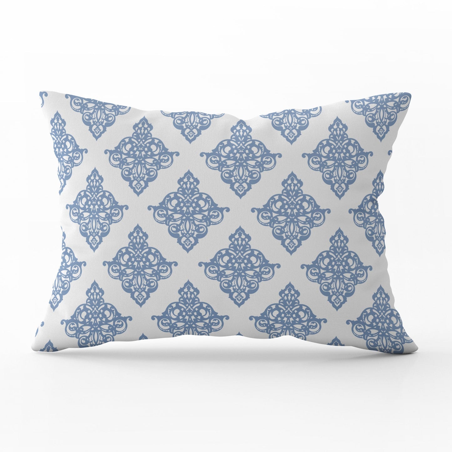 Damask Cushion - Blues - Hydrangea Lane Home