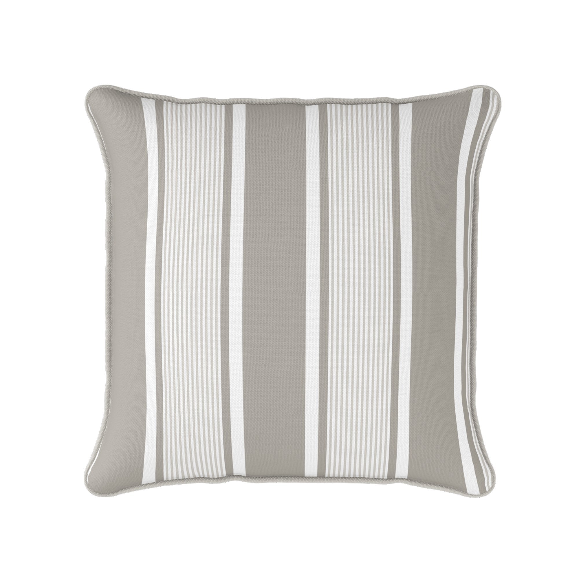 Deckchair Multi Stripe Cushion- Blues and Neutrals - Hydrangea Lane Home