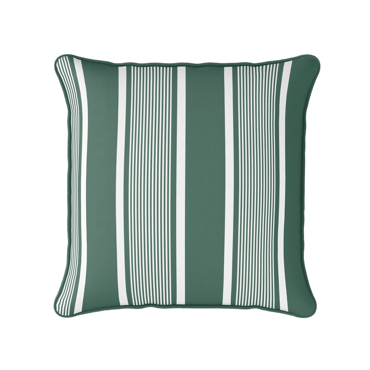 Deckchair Stripe Cushion - Greens - Hydrangea Lane Home