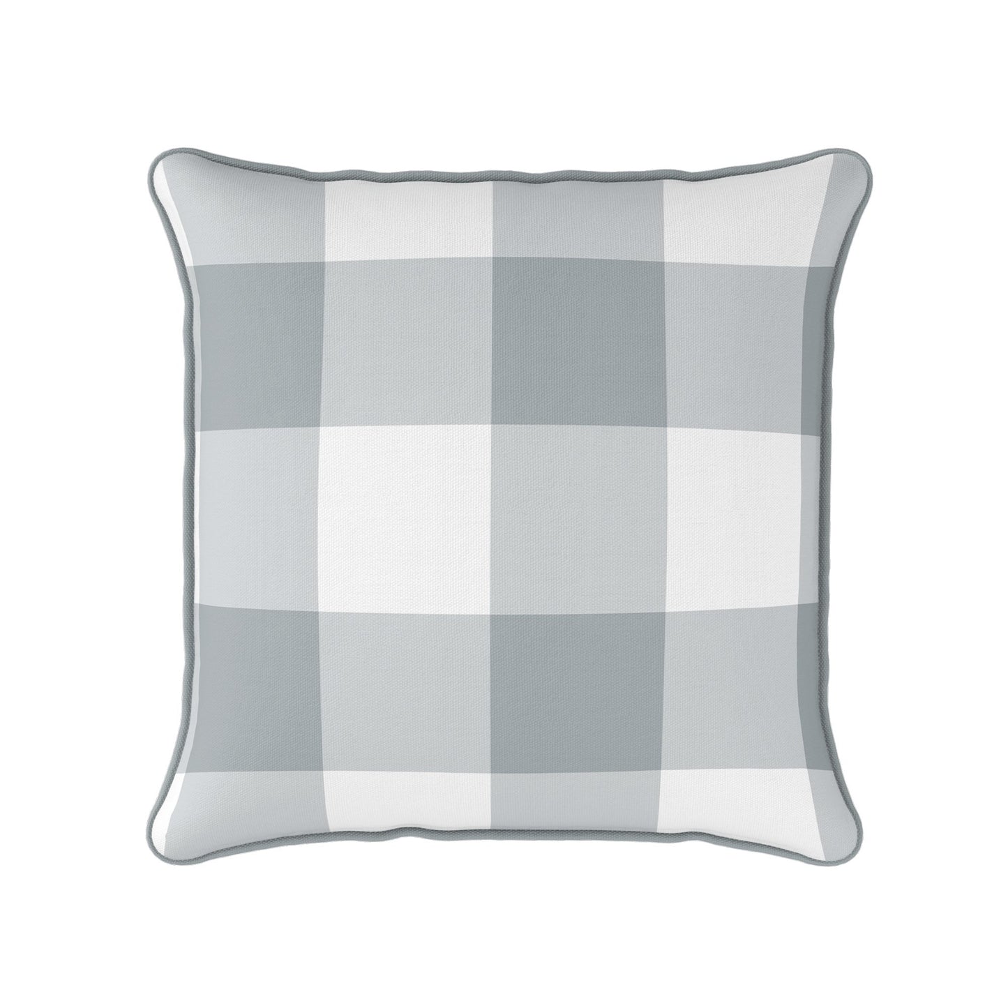 Gingham Check Jumbo Cushion - Neutrals - Hydrangea Lane Home