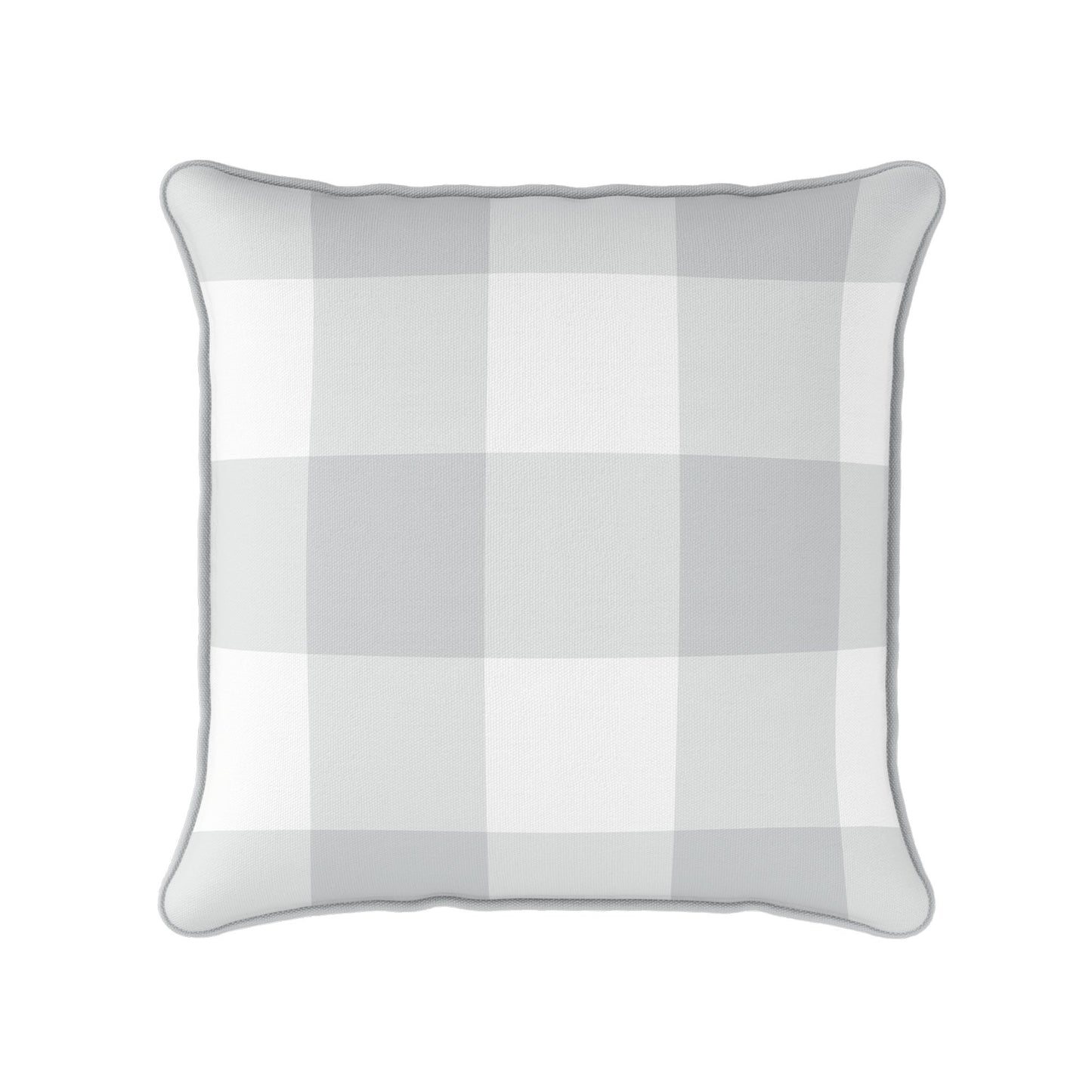 Gingham Check Jumbo Cushion - Neutrals - Hydrangea Lane Home