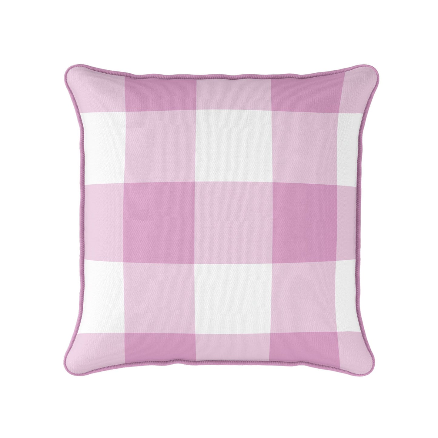 Gingham Check Jumbo Cushion - Pinks - Hydrangea Lane Home