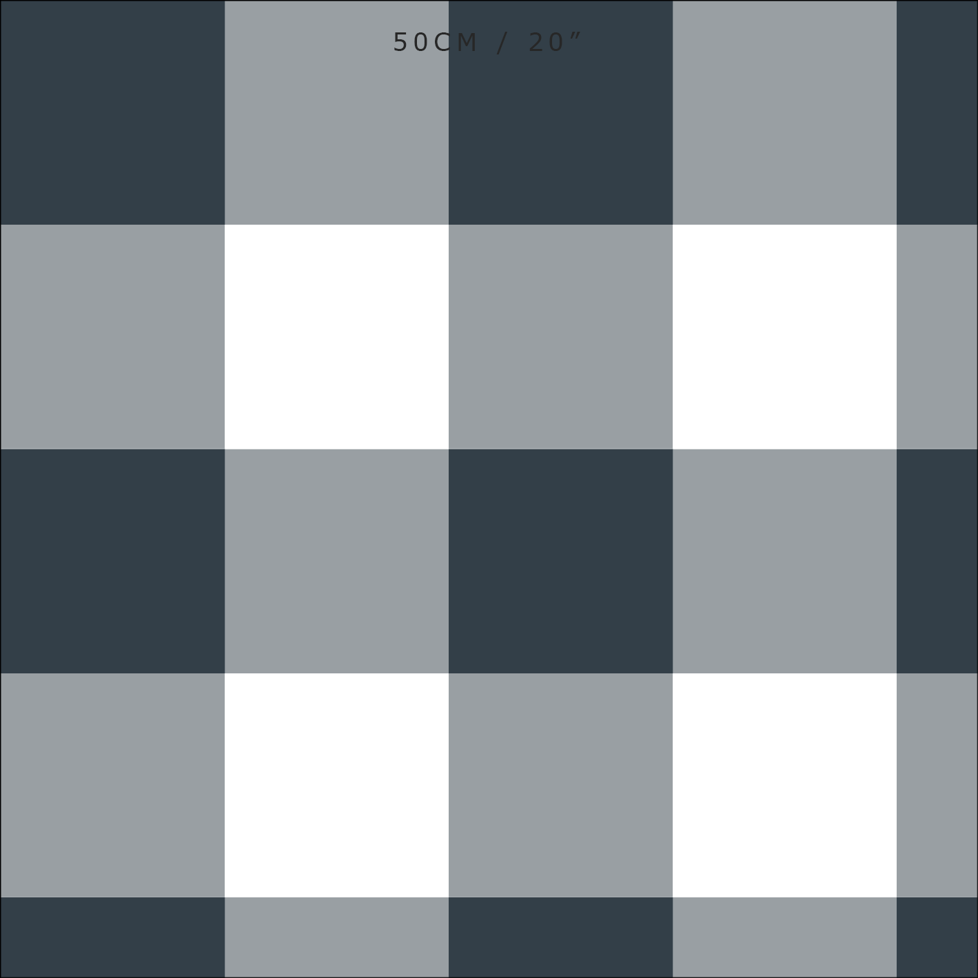 Gingham Check Jumbo Fabric - Graphite - Hydrangea Lane Home