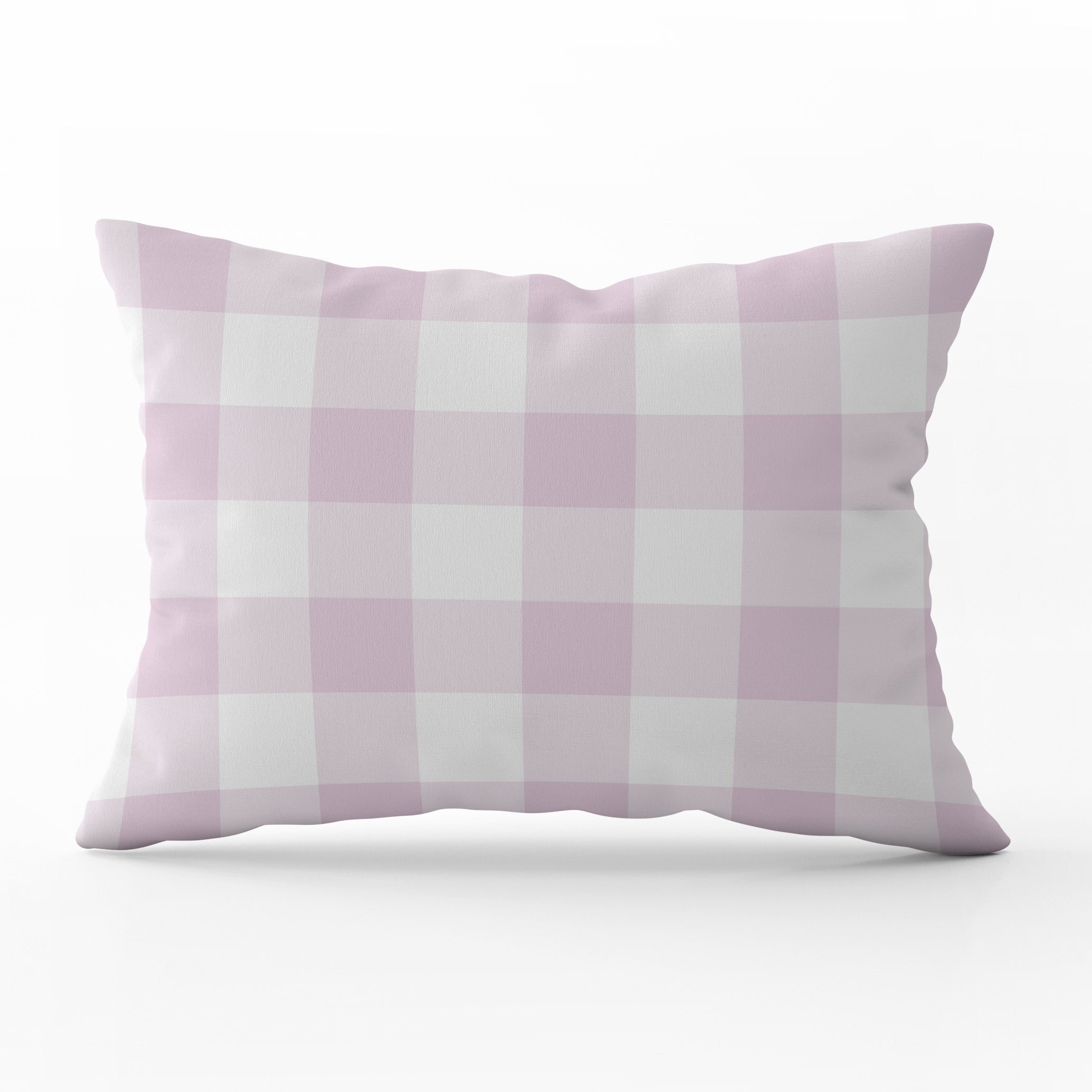 Gingham Check Medium Cushion - Pinks - Hydrangea Lane Home