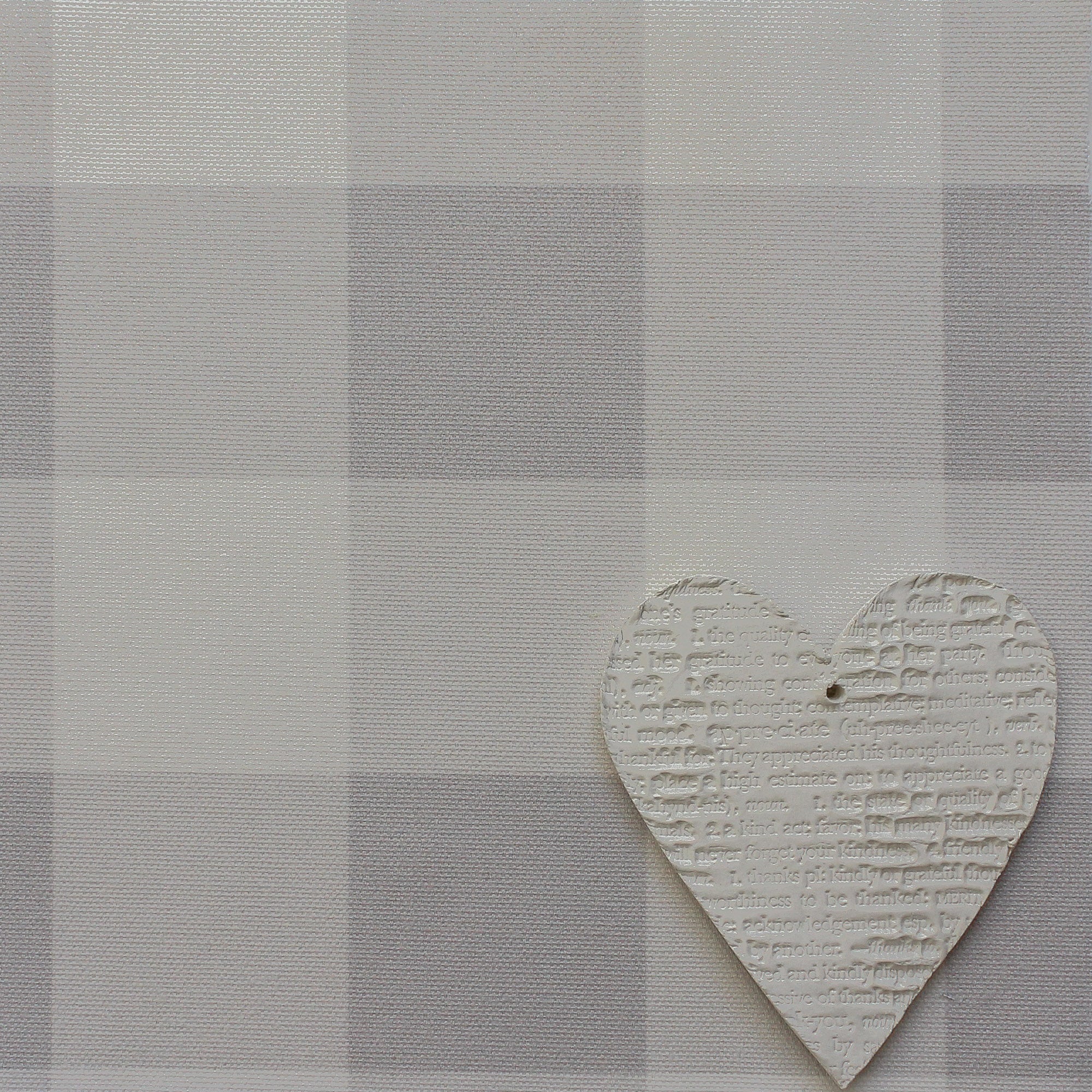 Gingham Check Medium Fabric - Dove - Hydrangea Lane Home