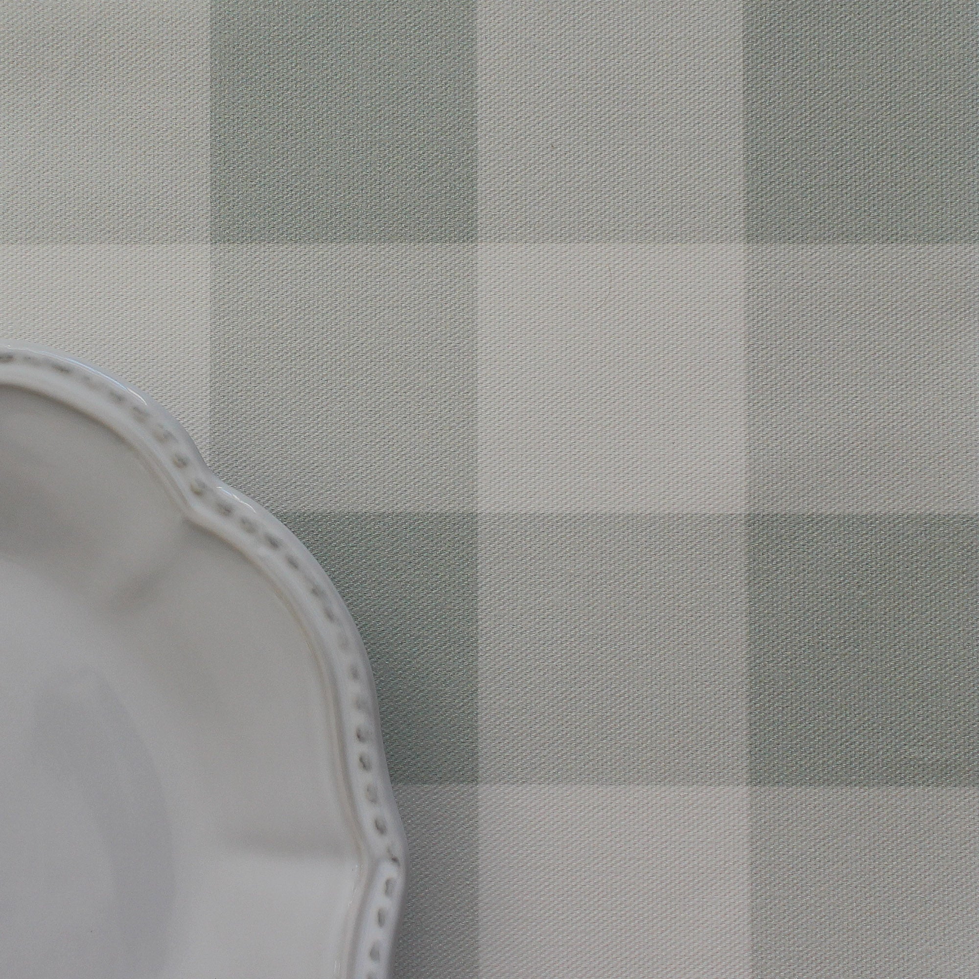 Gingham Check Medium Fabric - Eau De Nil - Hydrangea Lane Home