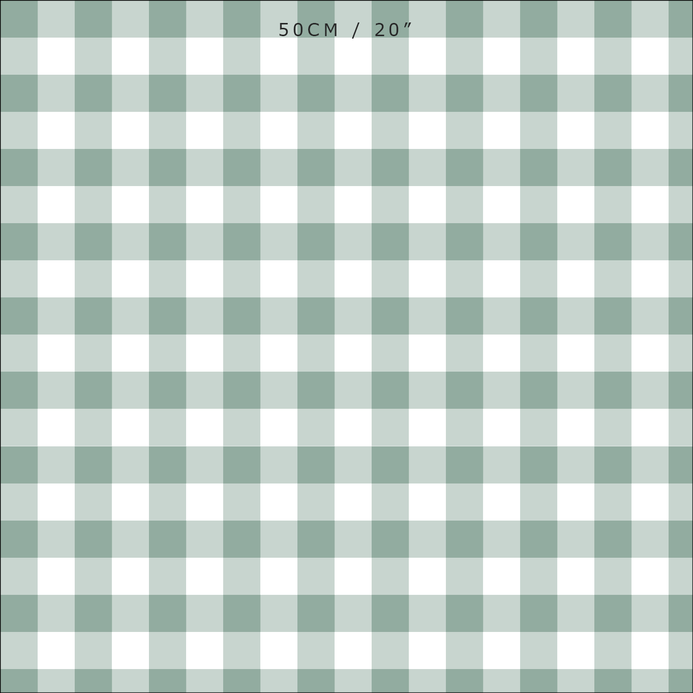 Gingham Check Small Fabric - Eucalyptus - Hydrangea Lane Home