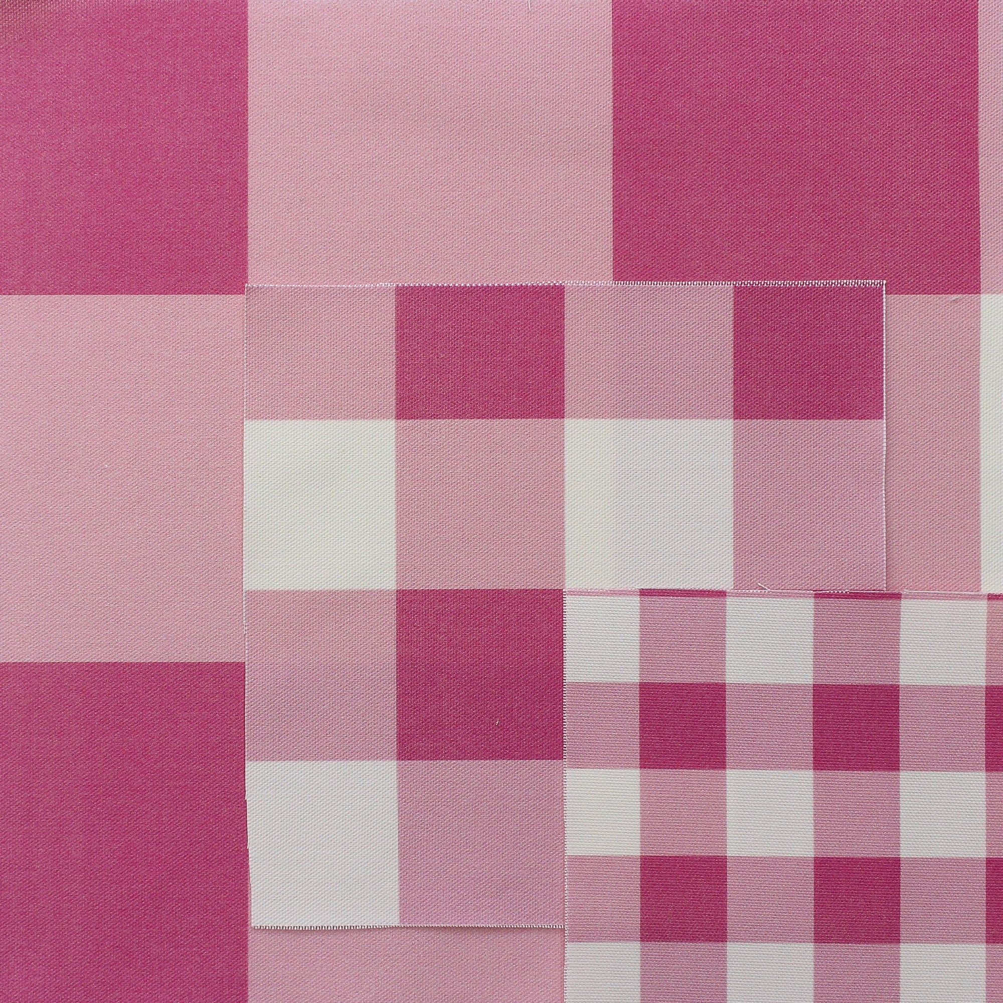 Gingham Check Small Fabric - Raspberry - Hydrangea Lane Home
