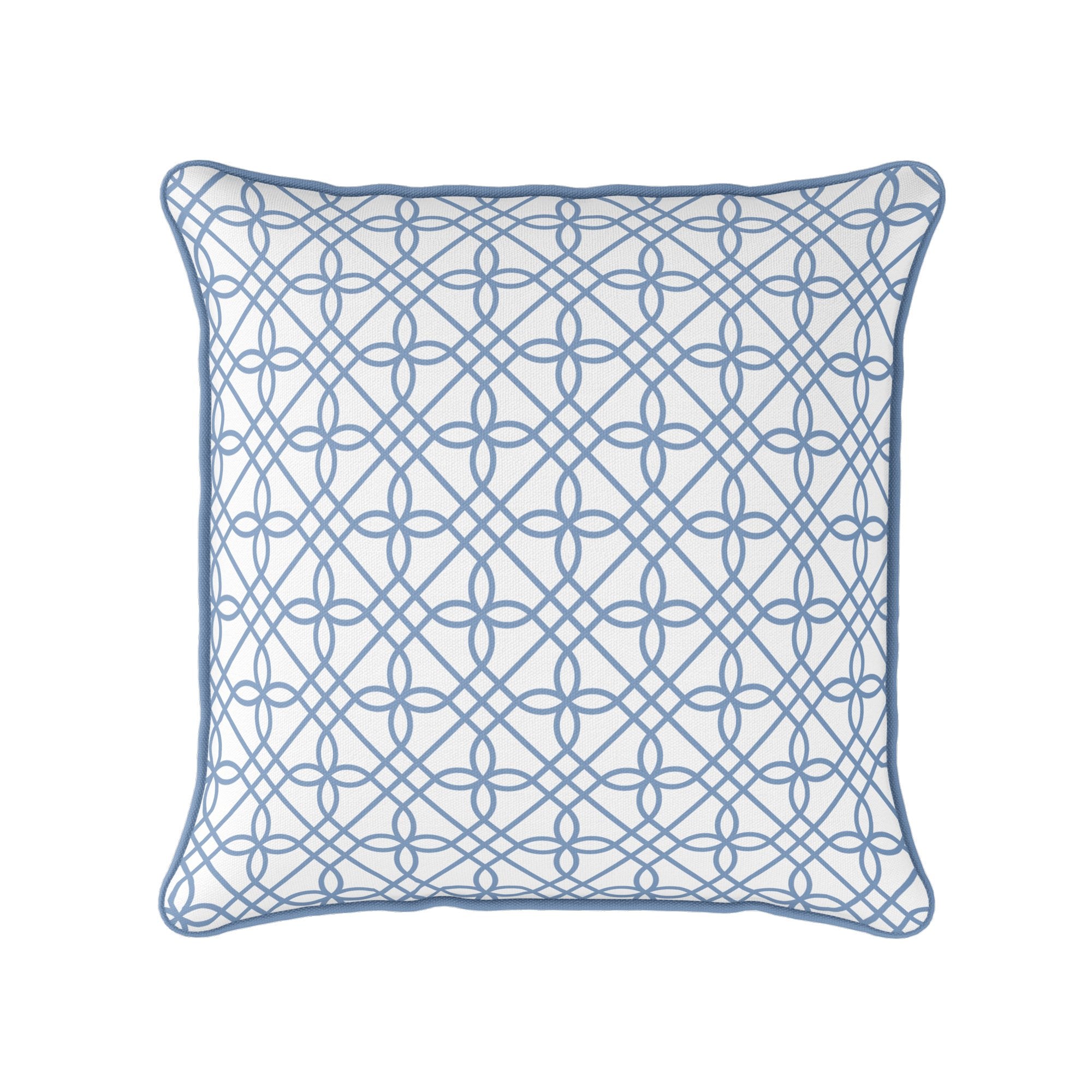 Greek Gate Cushion - Blues - Hydrangea Lane Home