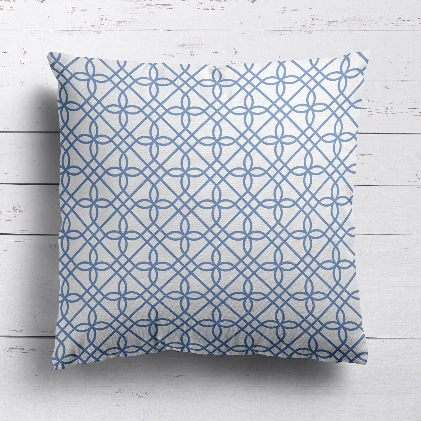 Greek Gate Cushion - Blues - Hydrangea Lane Home
