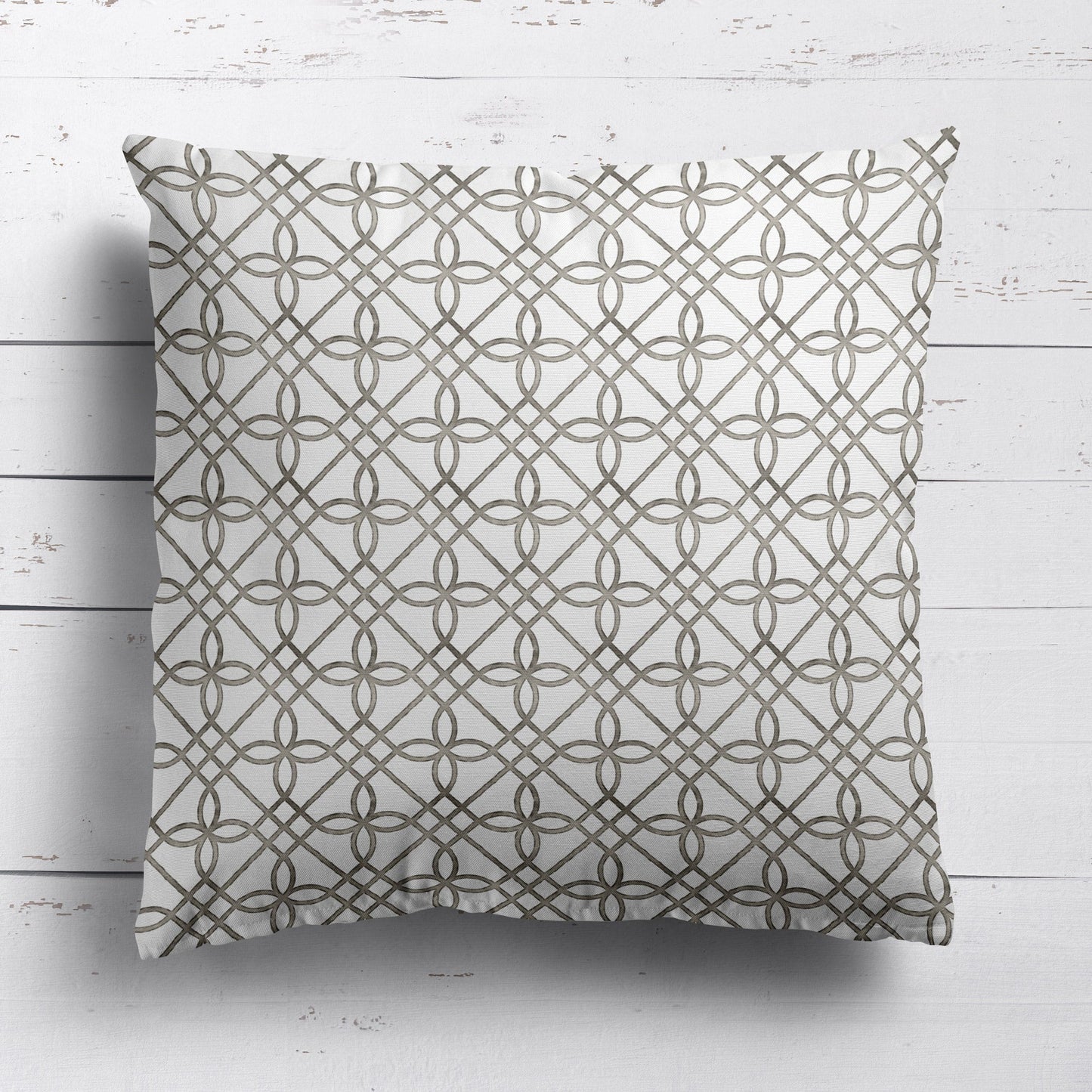 Greek Gate Rustic Cushion - Neutral - Hydrangea Lane Home