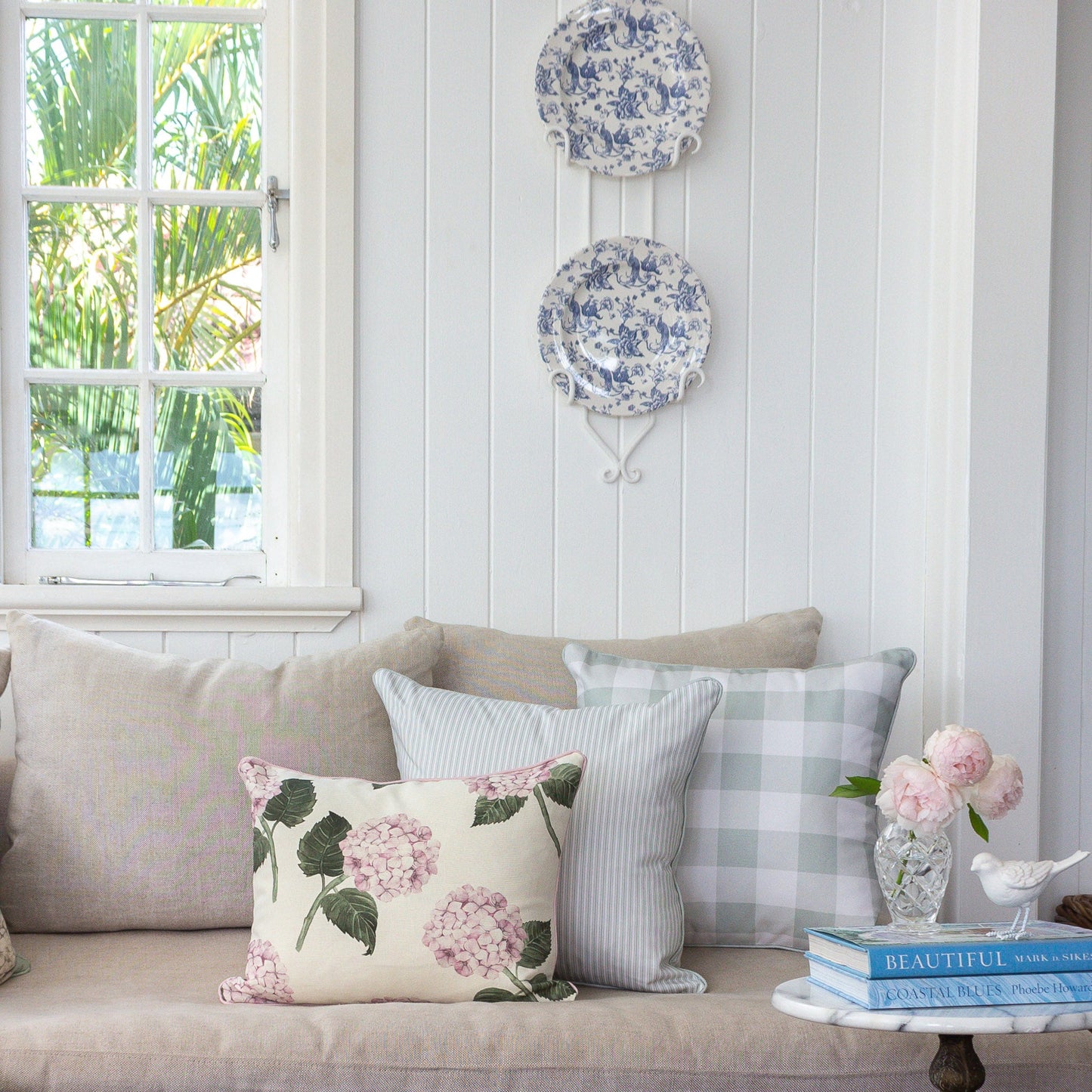 Hydrangea Bloom Pink Cushion - Hydrangea Lane Home