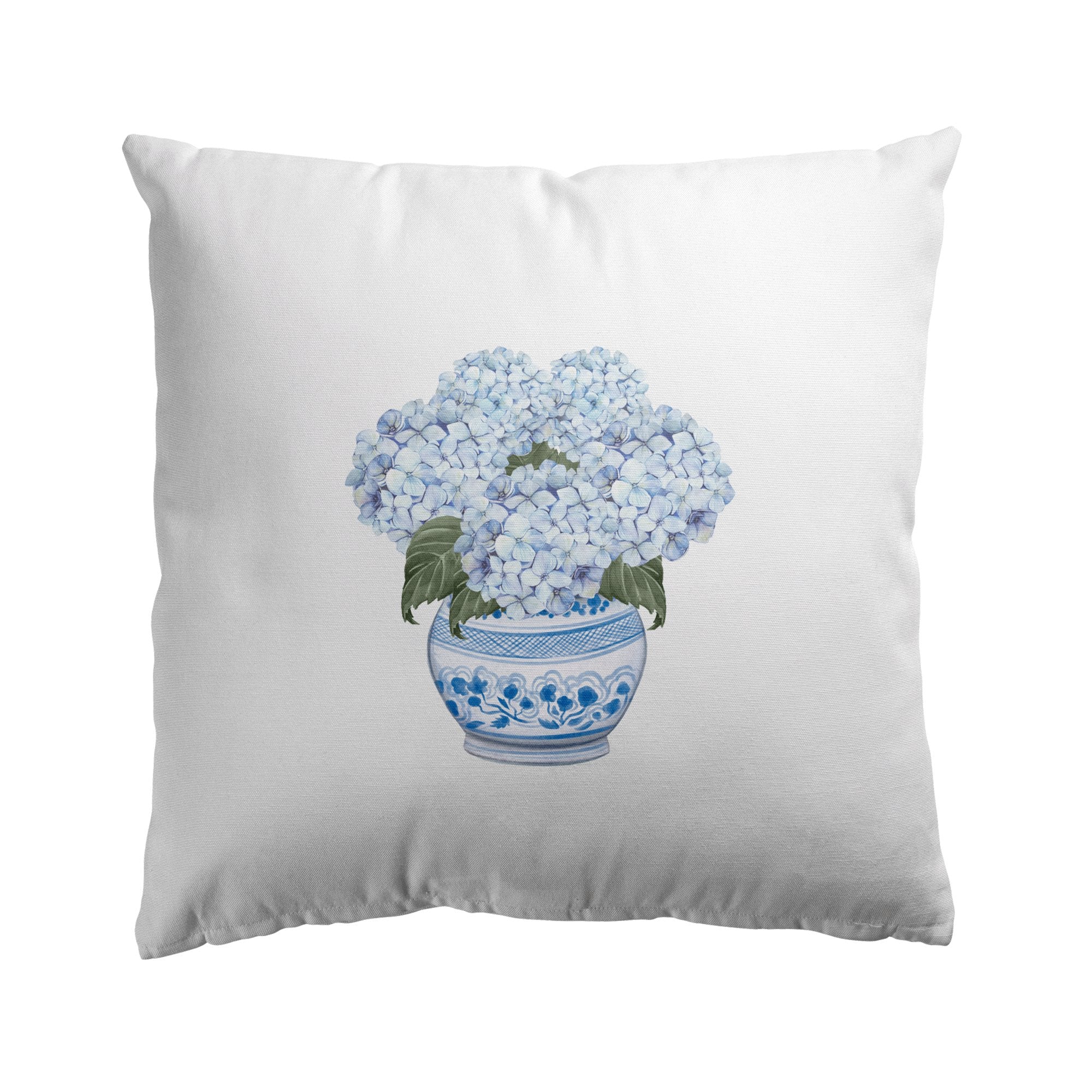 Hydrangea Chinoiserie Cushion - Hydrangea Lane Home