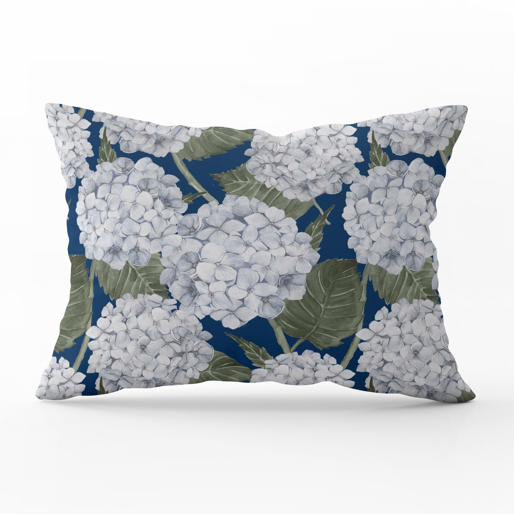 Hydrangea Garden Cushion - Navy - Hydrangea Lane Home